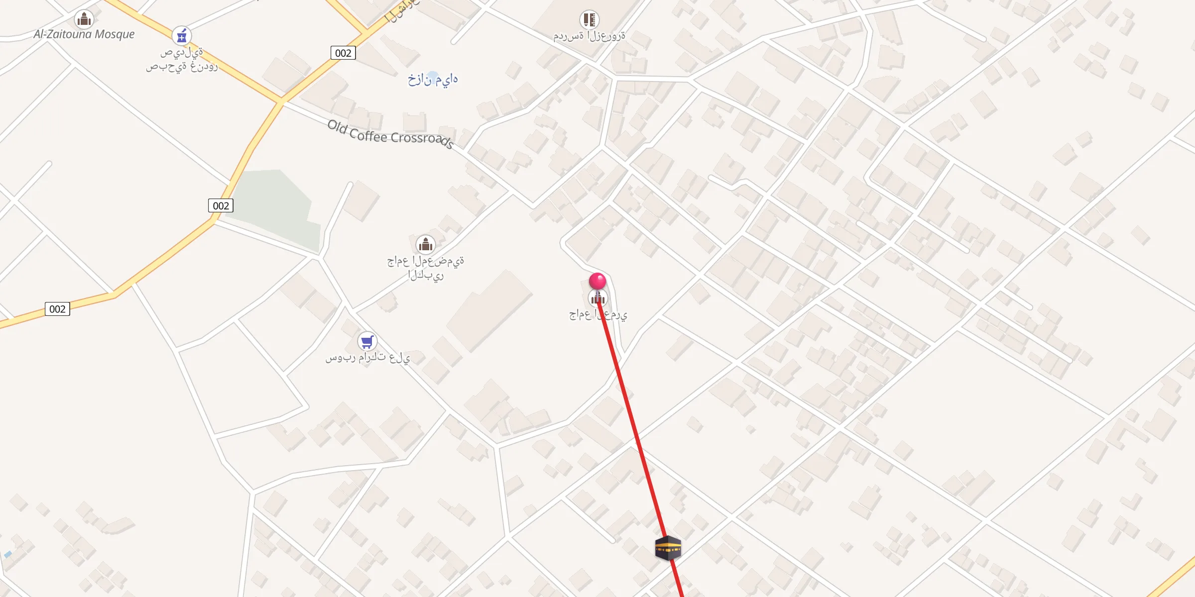 Carte de localisation : جامع العمري