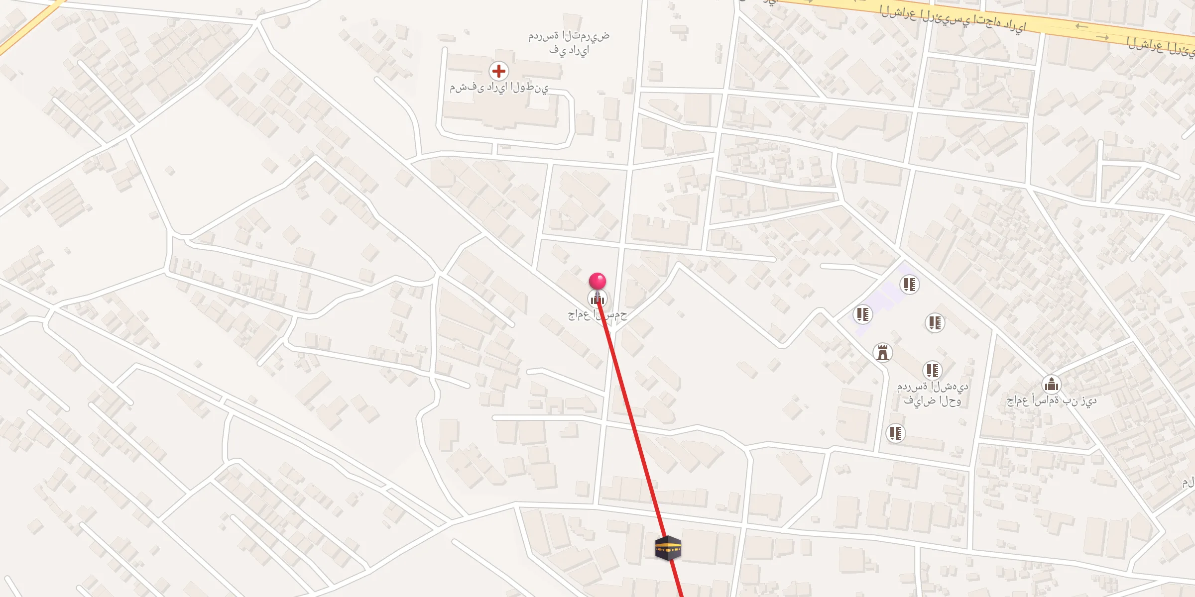 Carte de localisation : جامع السمح