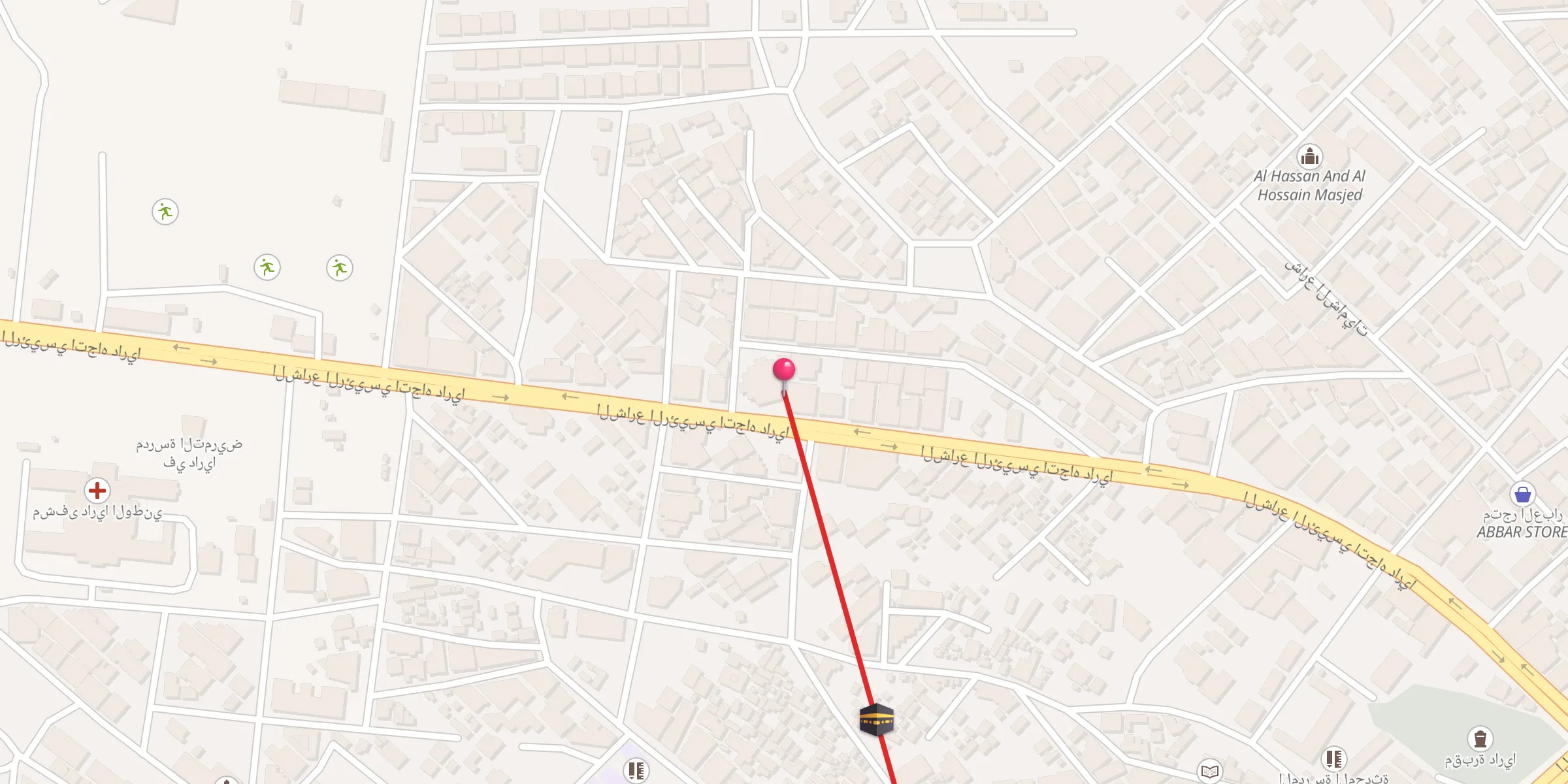 Carte de localisation : جامع الرضا