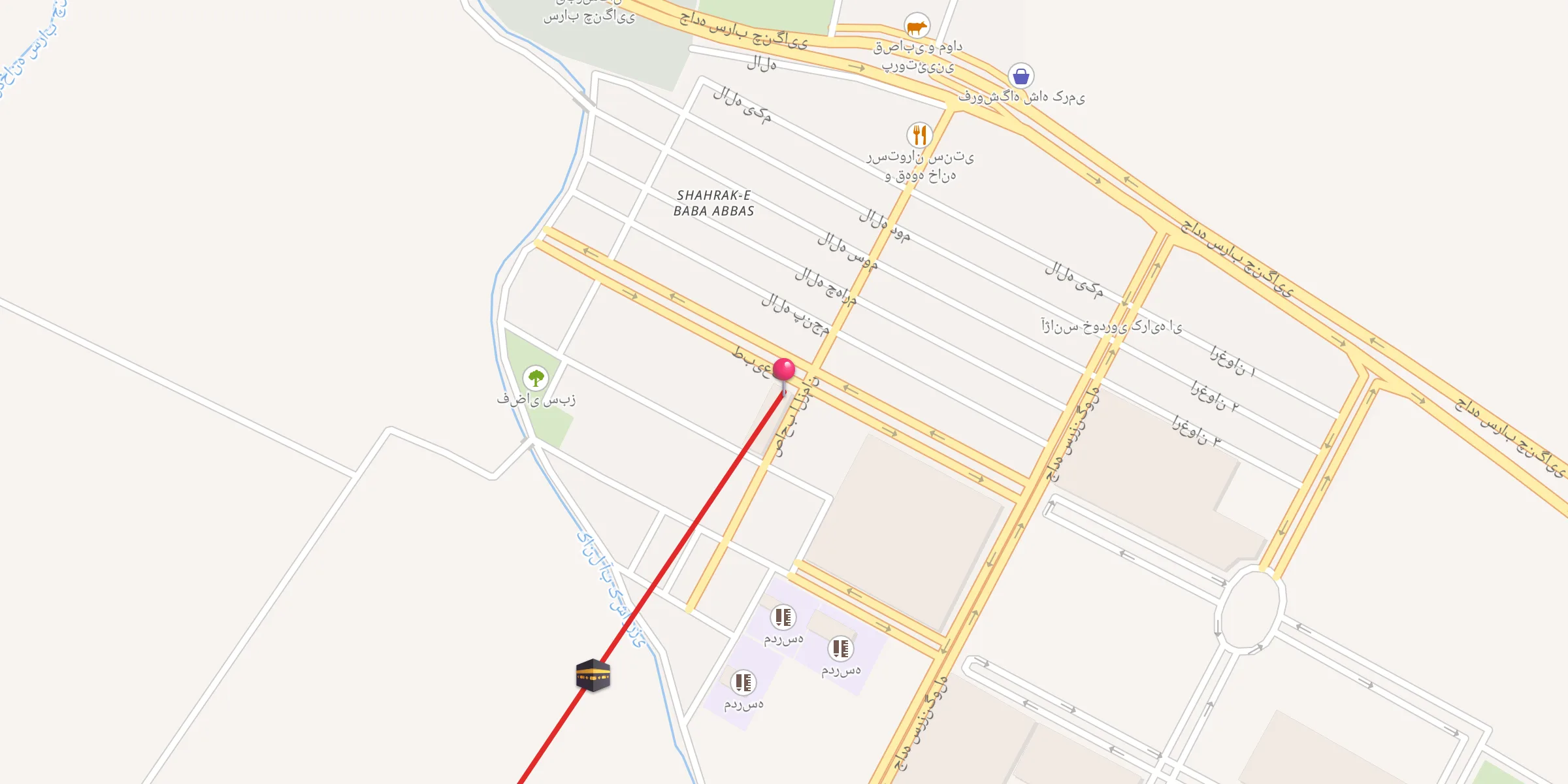 Carte de localisation : مسجد شهرک بابا عباس
