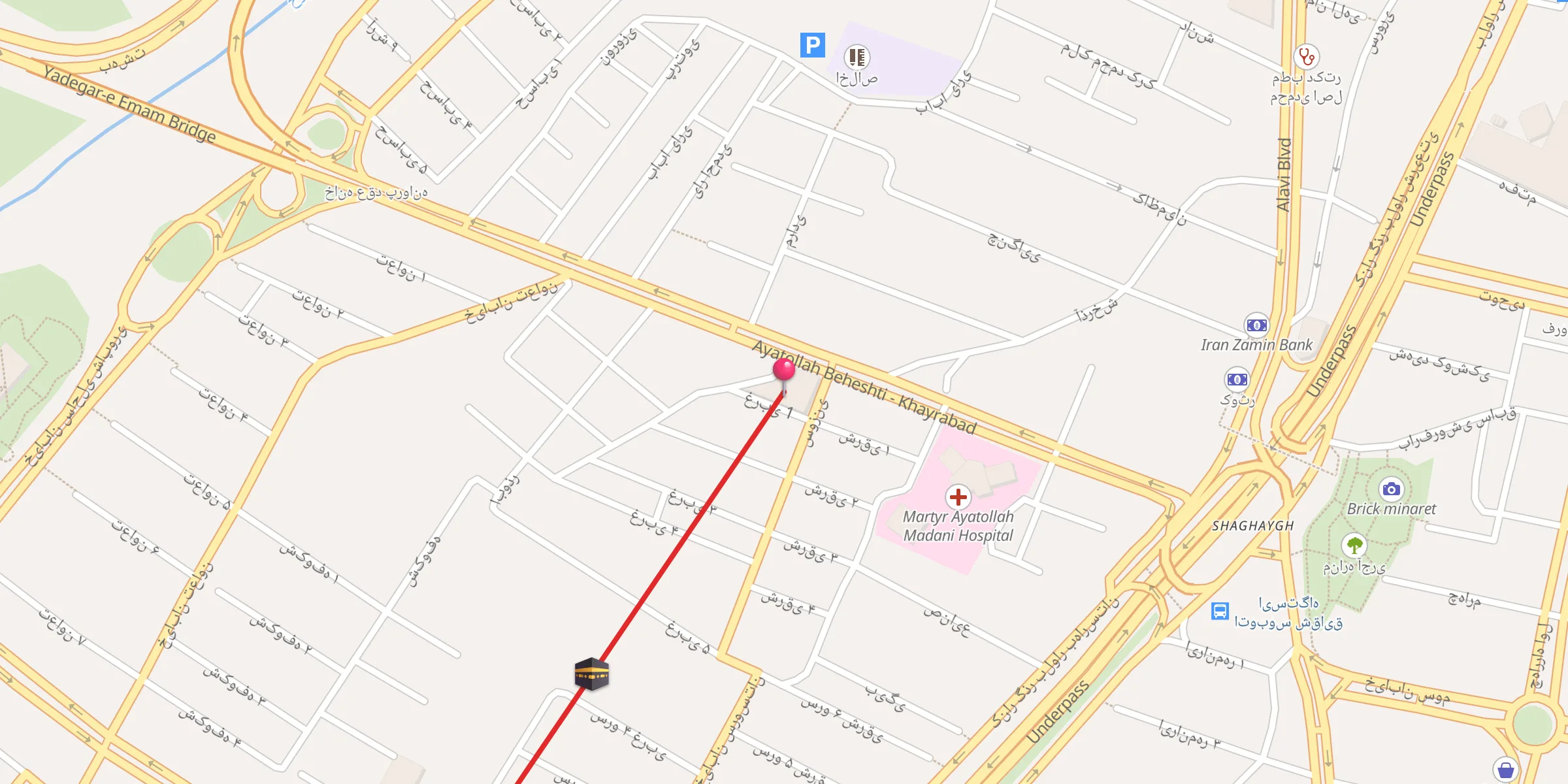 Carte de localisation : مسجد حاج تقی حیدری