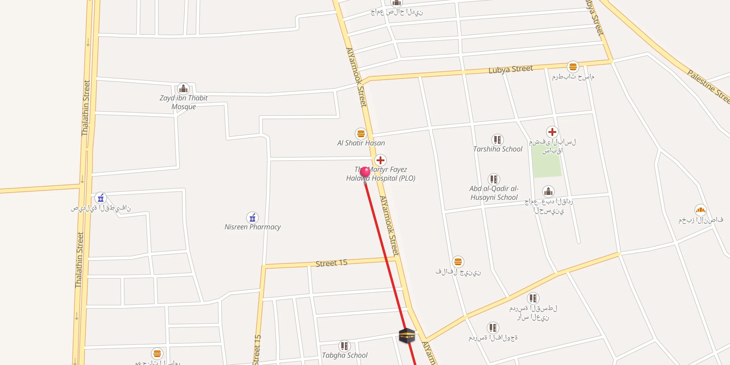Carte de localisation : Al Waseem Mosque