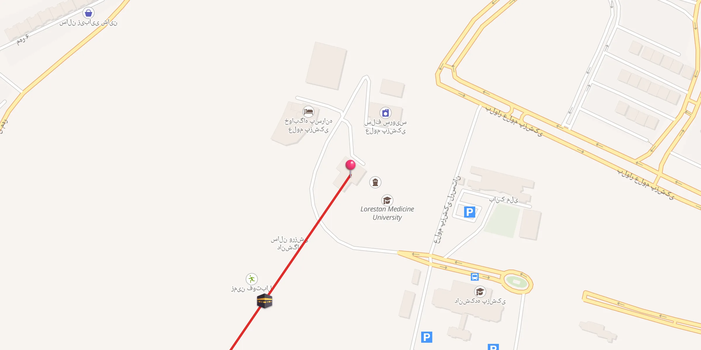 Carte de localisation : مسجد