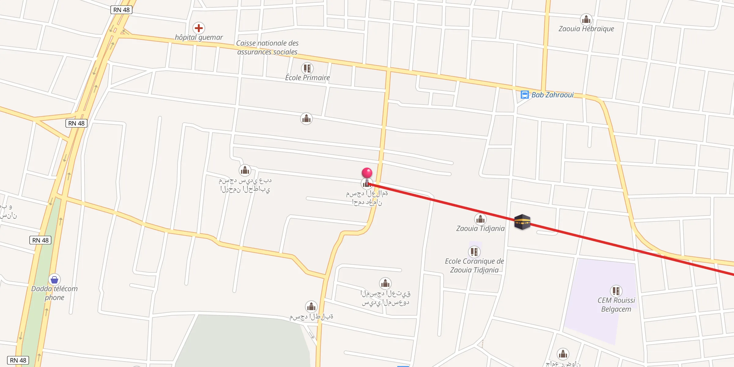 Carte de localisation : مسجد العلامة احمد دغمان