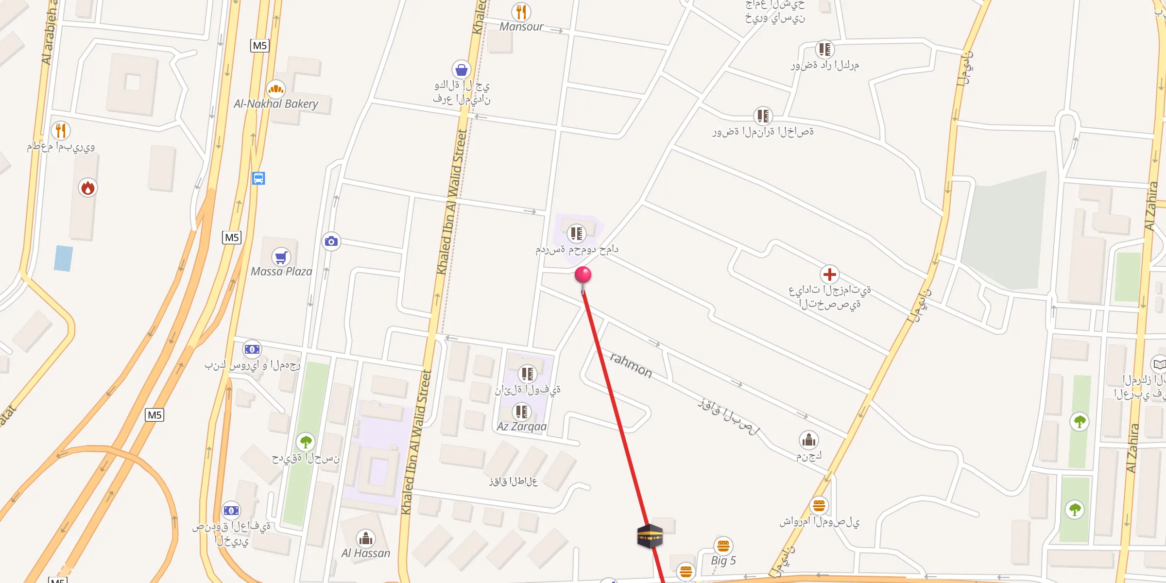 Carte de localisation : الغواص