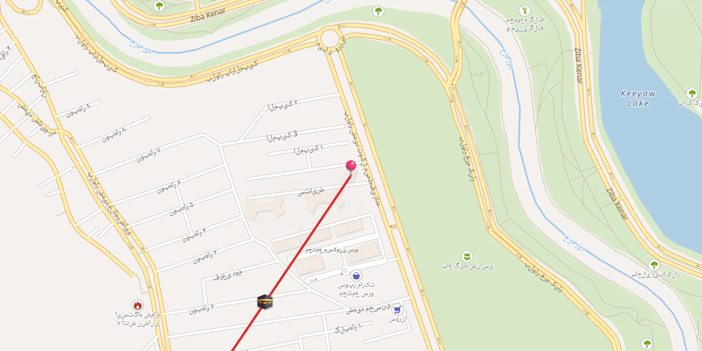 Carte de localisation : مسجد مجتمع کاج