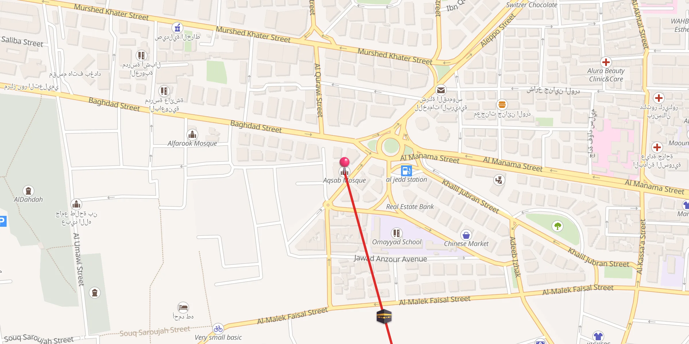 Carte de localisation : Aqsab Mosque