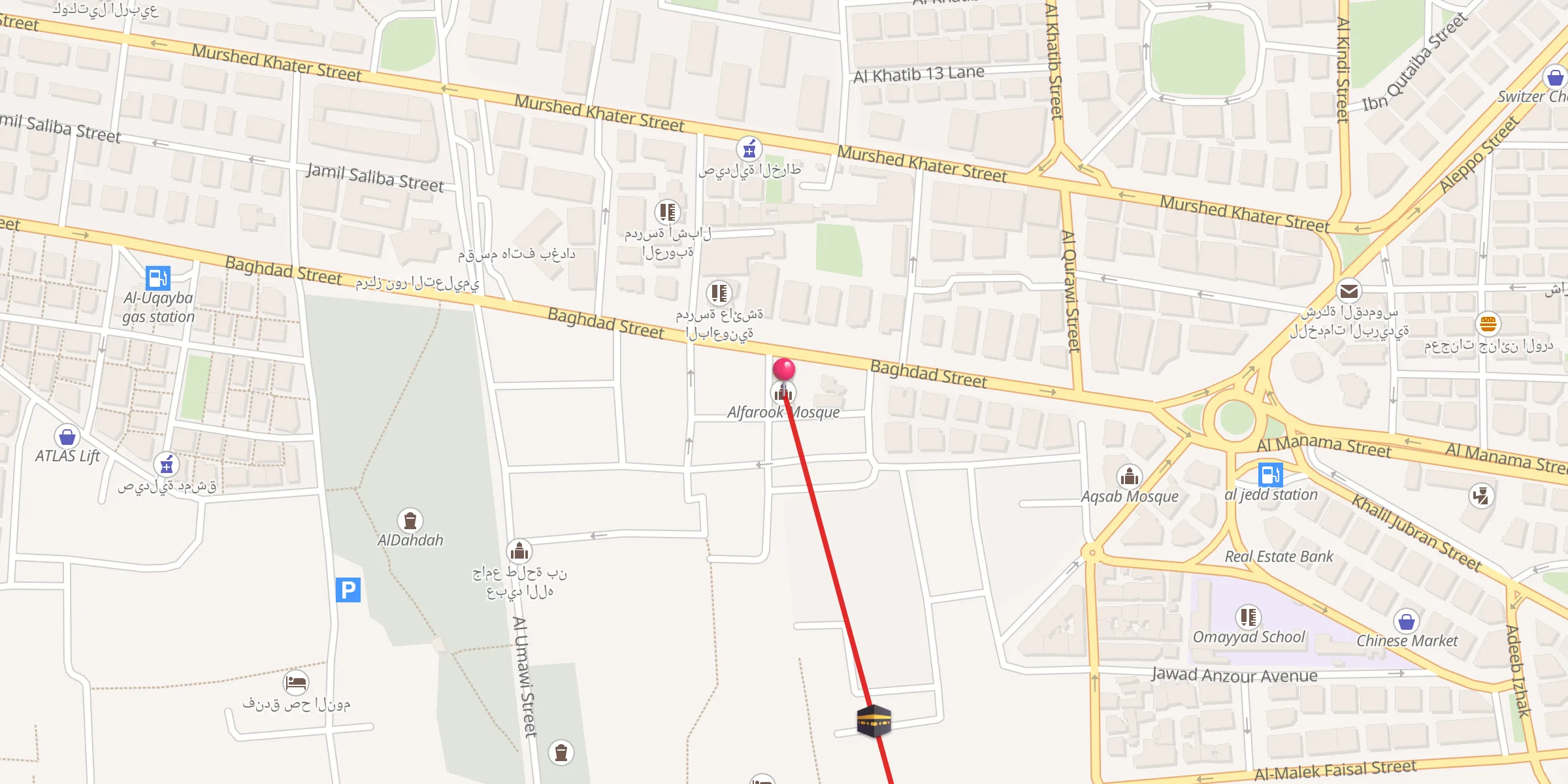 Carte de localisation : Alfarook Mosque