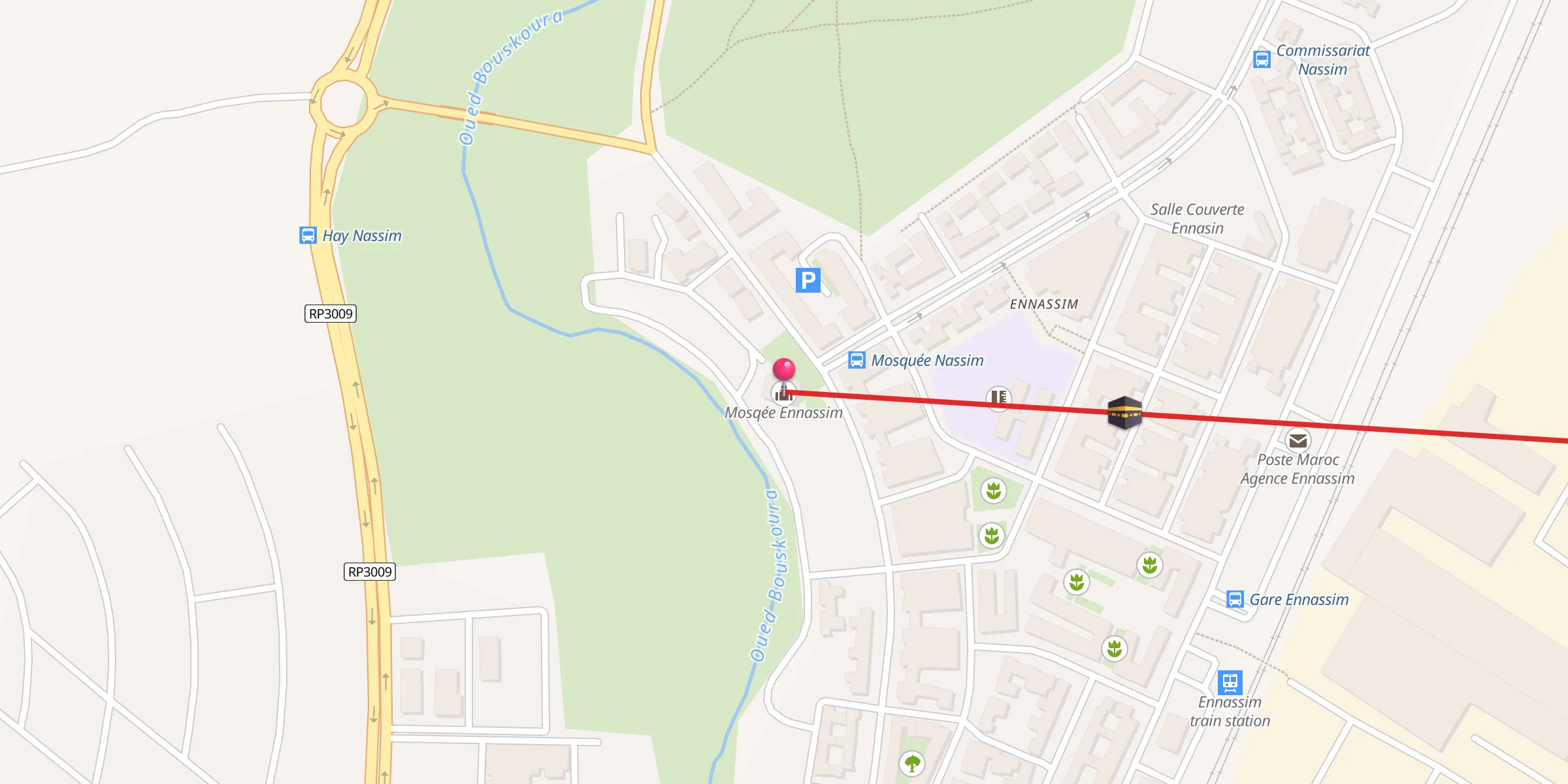 Carte de localisation : Mosqée Ennassim