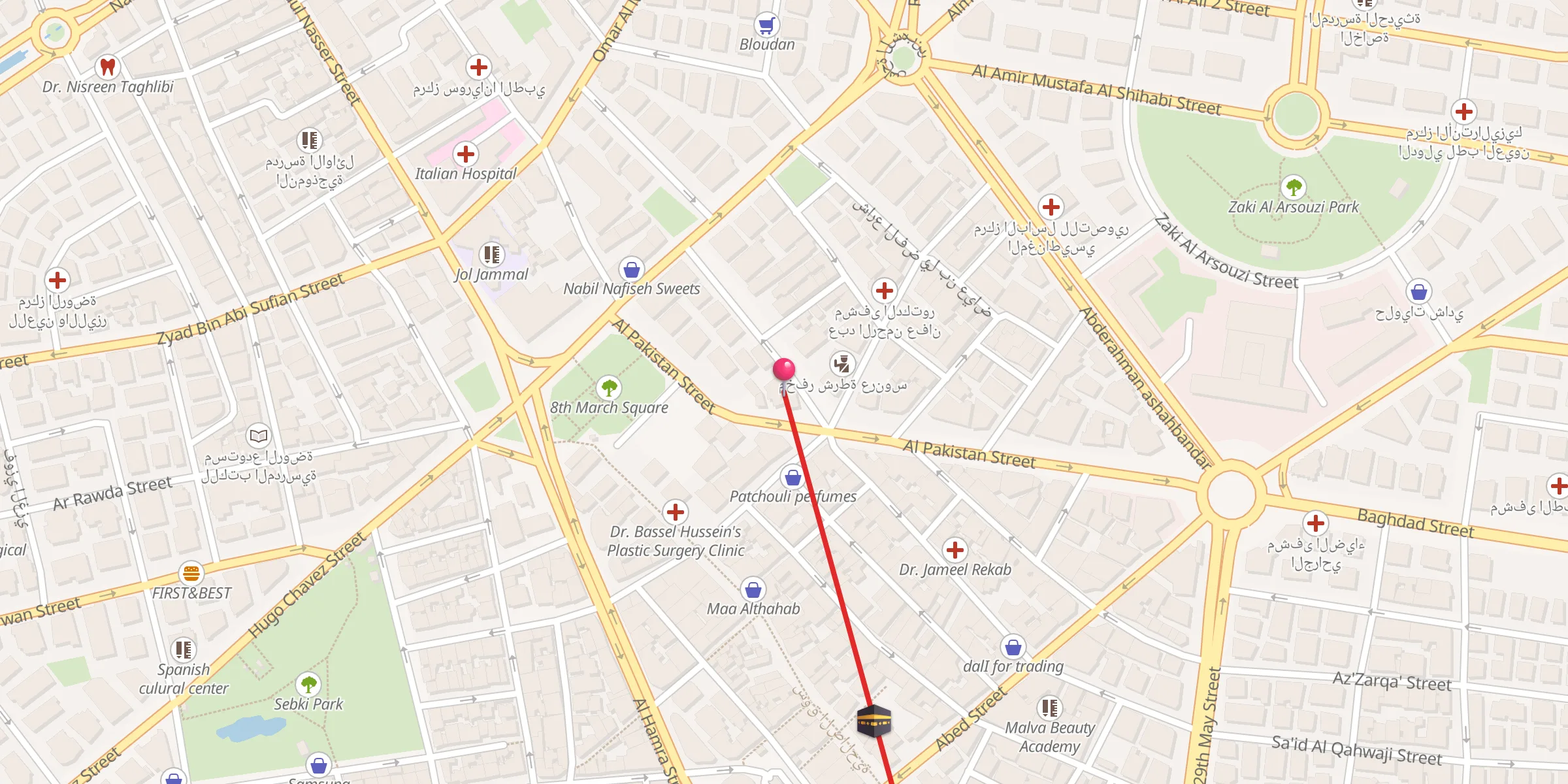 Carte de localisation : جامع أنيس الأنصاري