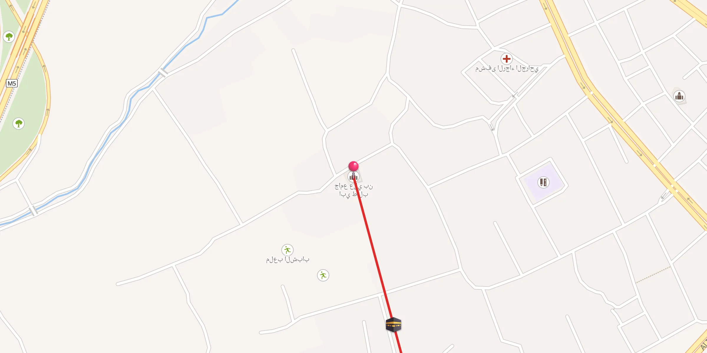 Carte de localisation : جامع علي بن ابي طالب