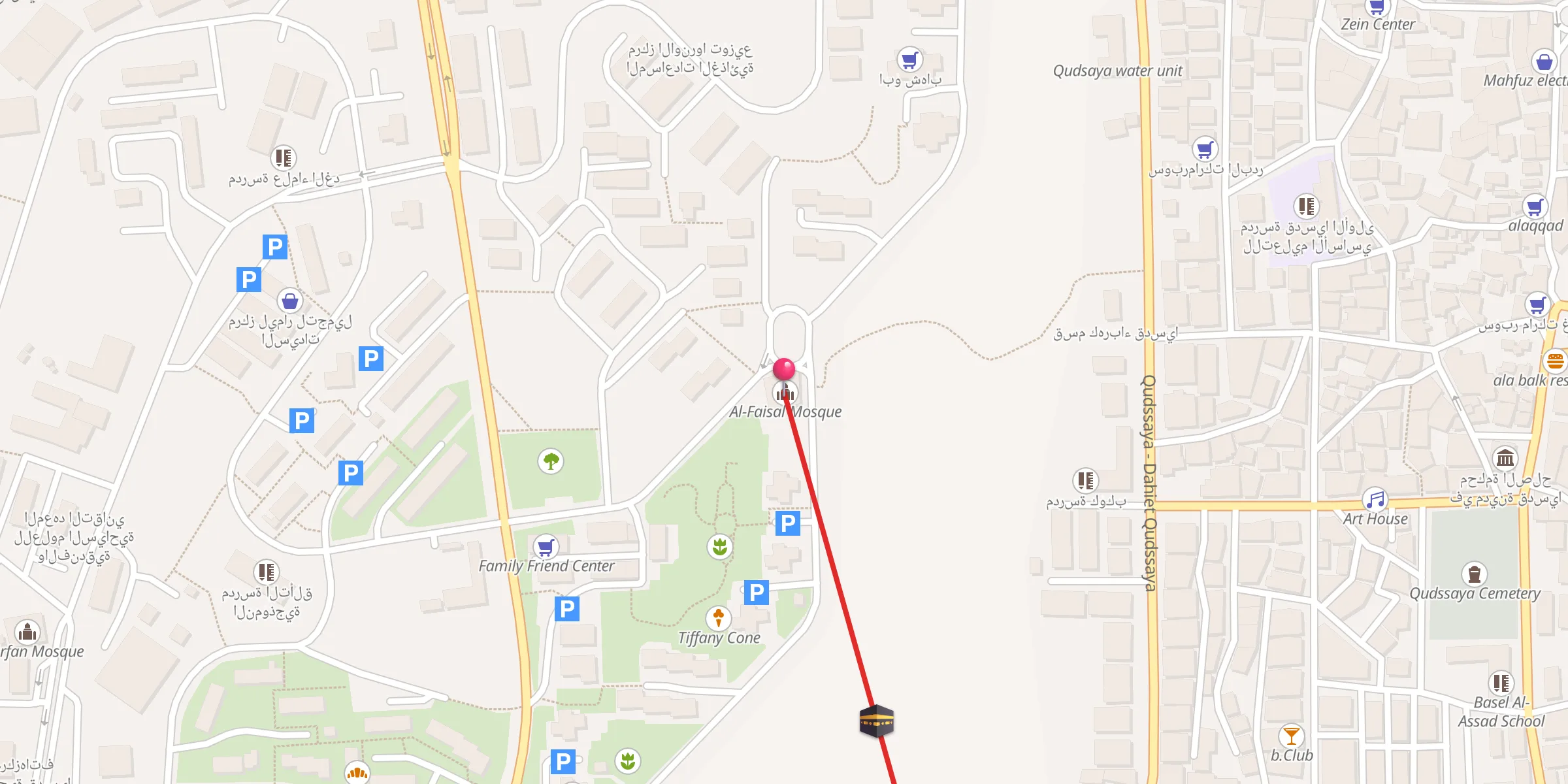 Carte de localisation : Al-Faisal Mosque