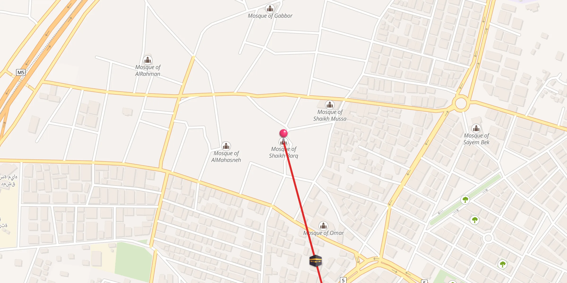 Carte de localisation : جامع الشيخ برق