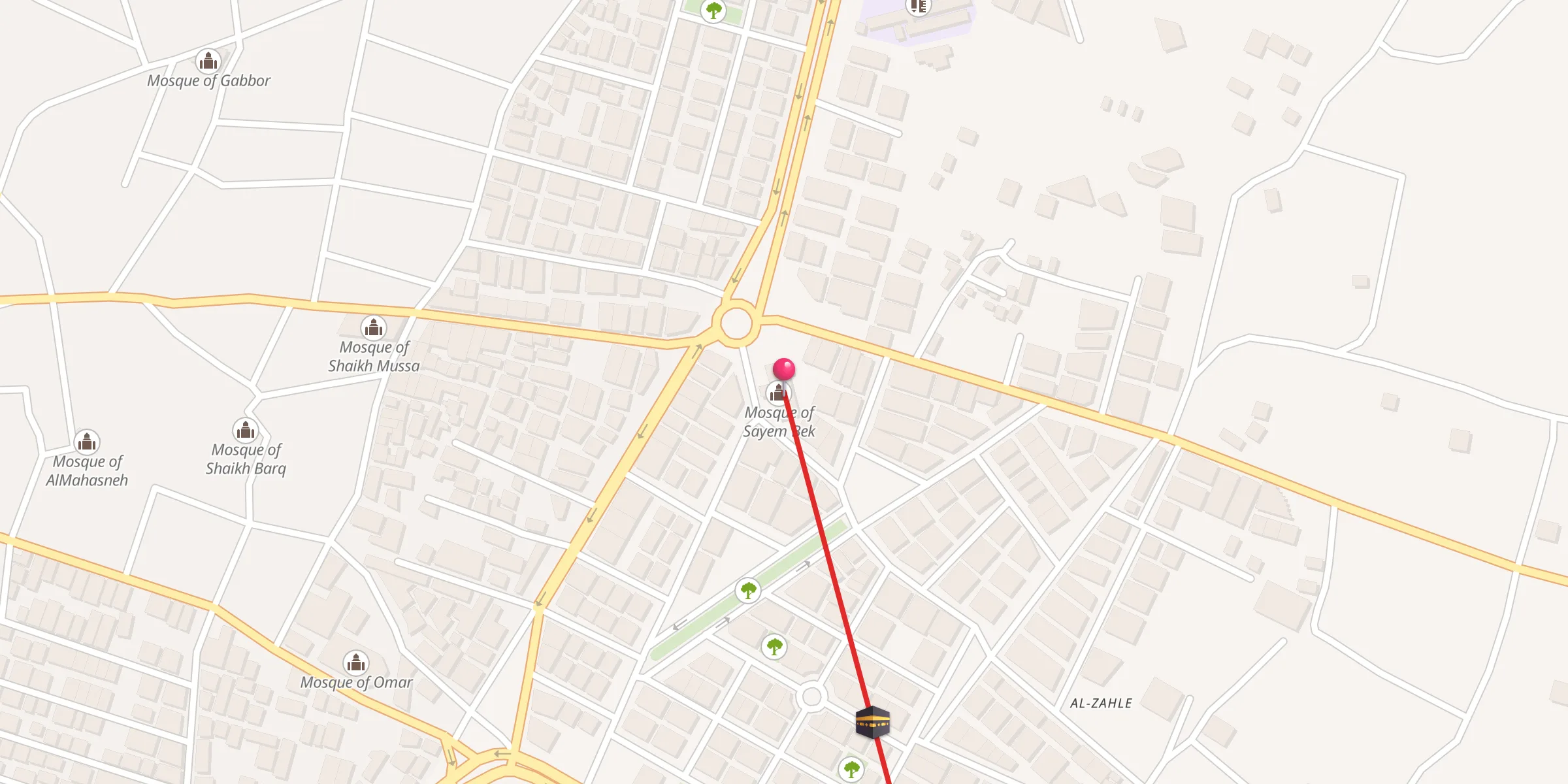 Carte de localisation : جامع الحسن