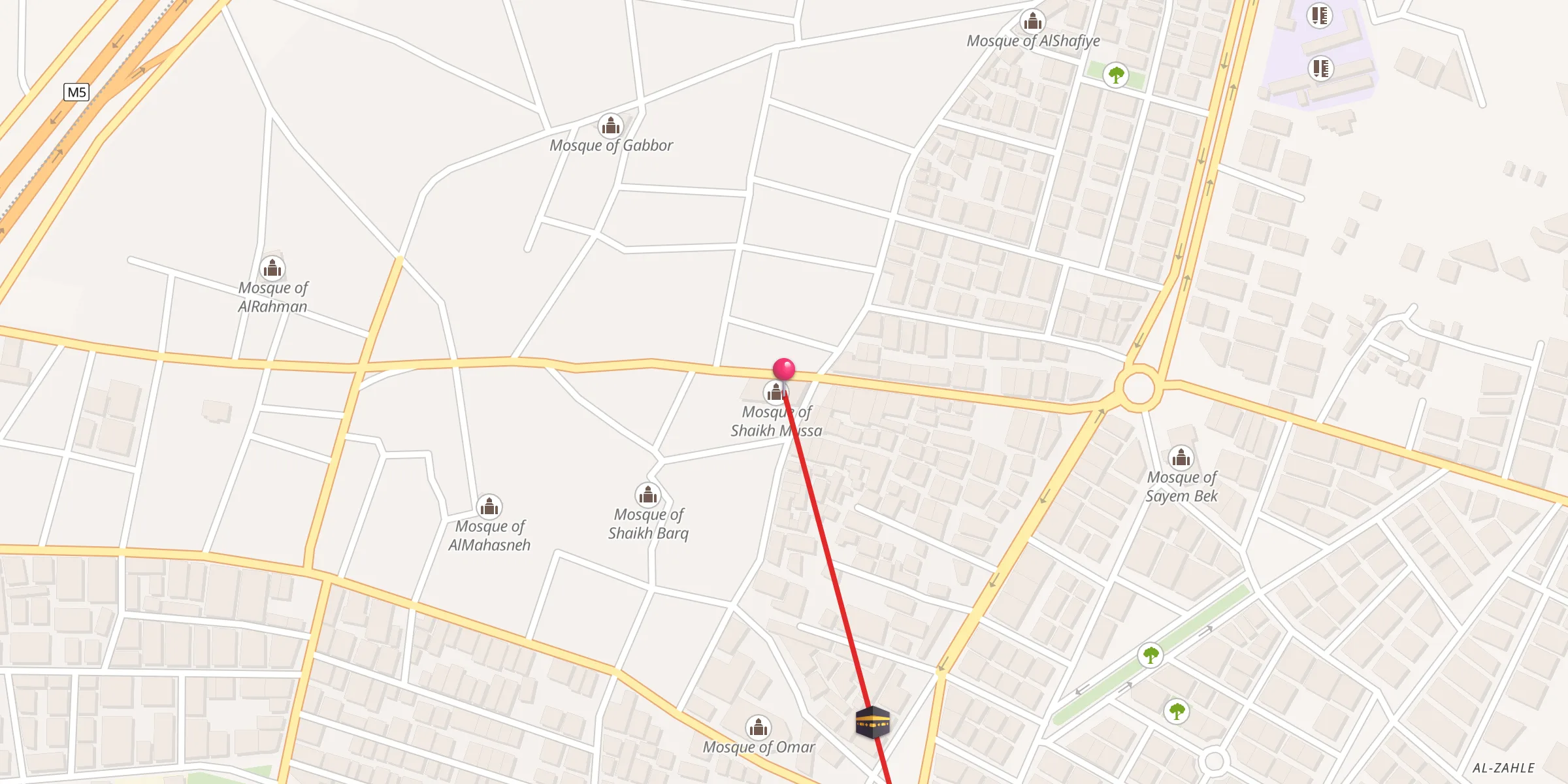 Carte de localisation : جامع الشيخ موسى