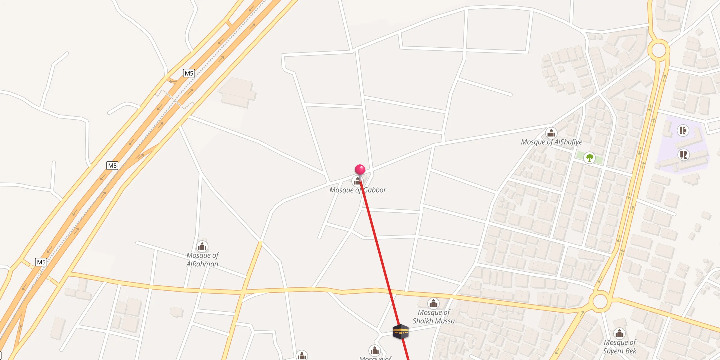 Carte de localisation : جامع غبور