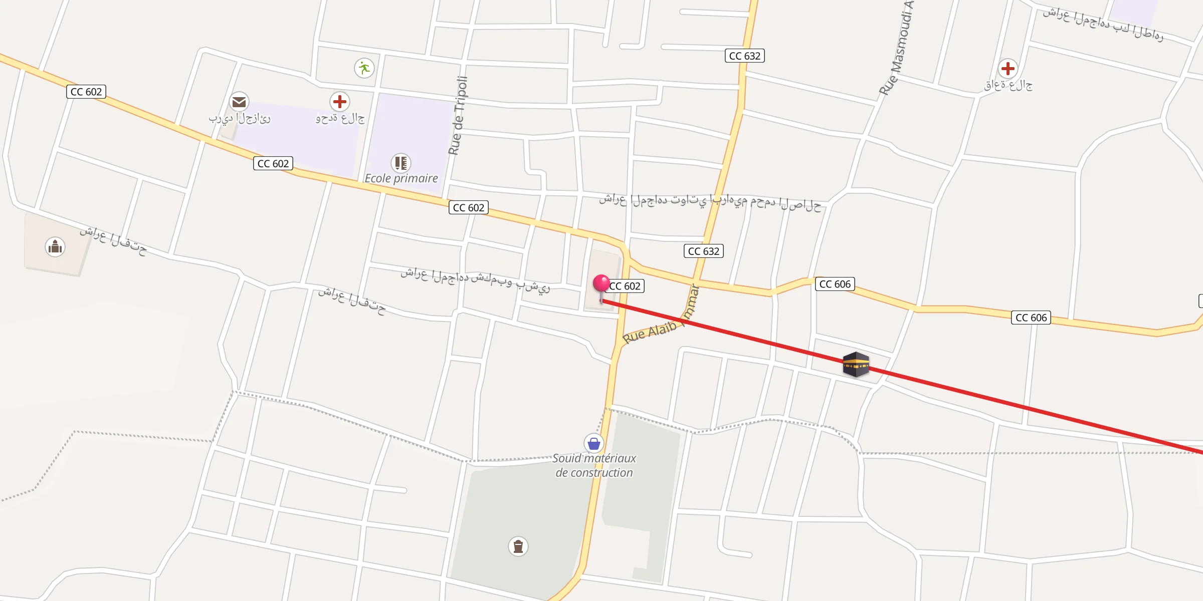 Carte de localisation : Mosquée Abu Dhar Al Ghifari