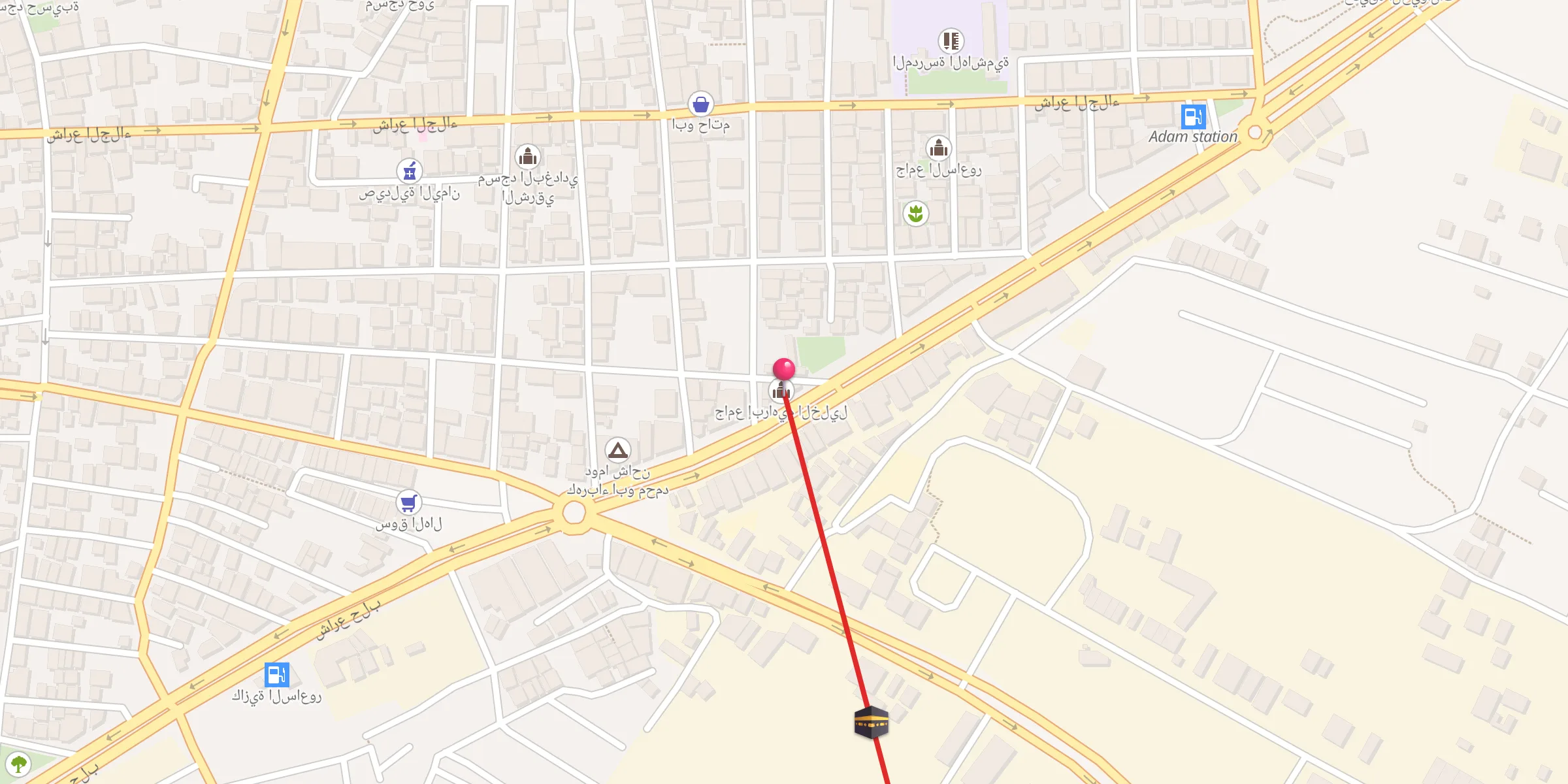 Carte de localisation : جامع إبراهيم الخليل