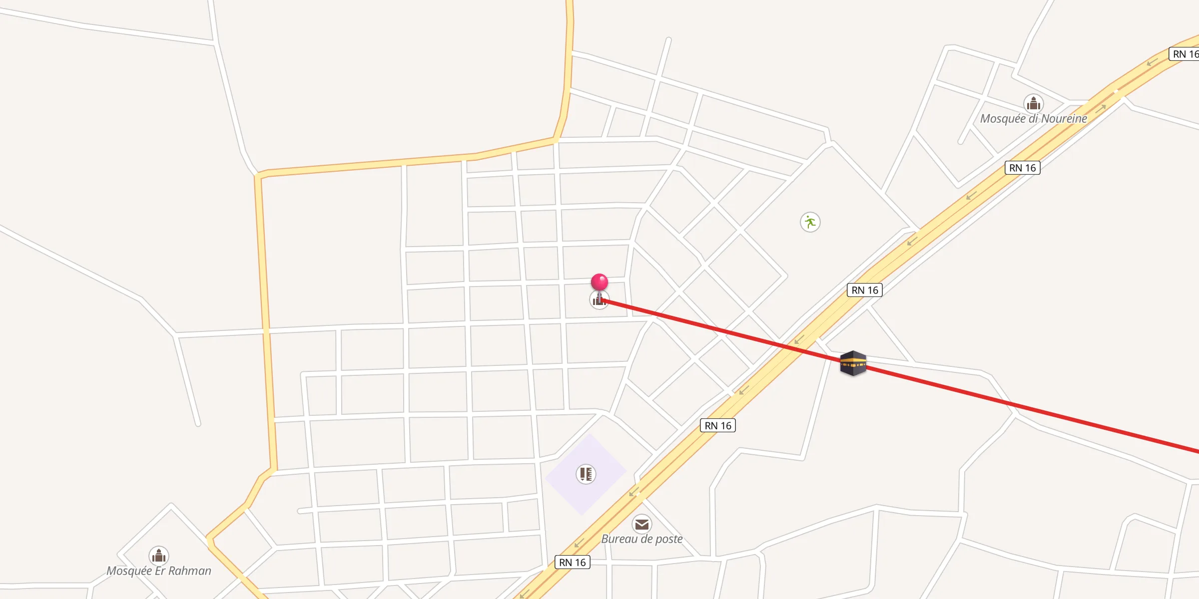 Carte de localisation : Mosquée