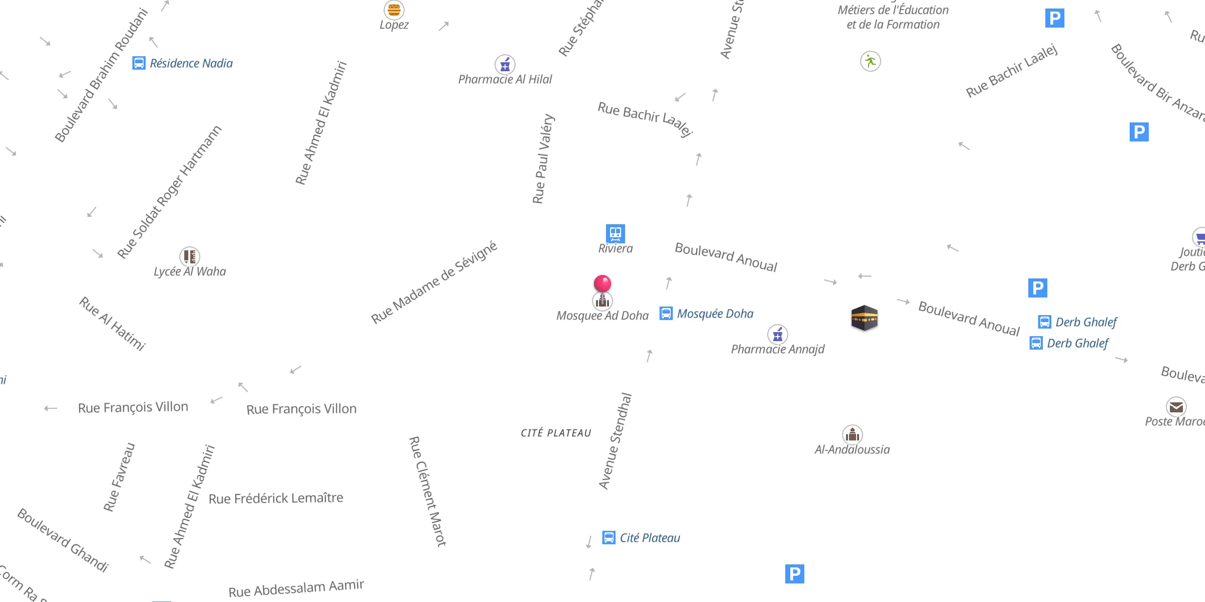 Carte de localisation : Mosquee Ad Doha