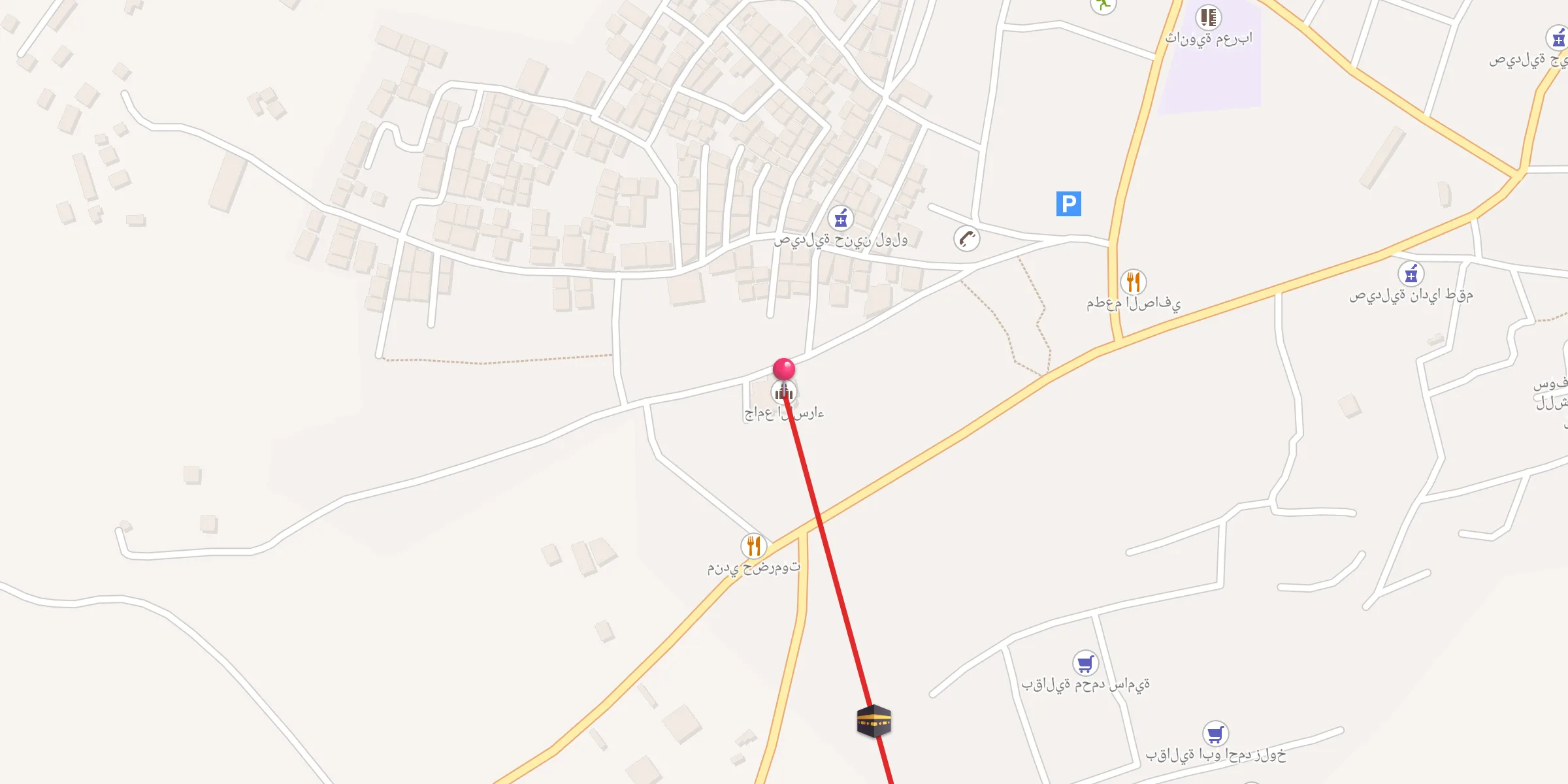 Carte de localisation : جامع الاسراء