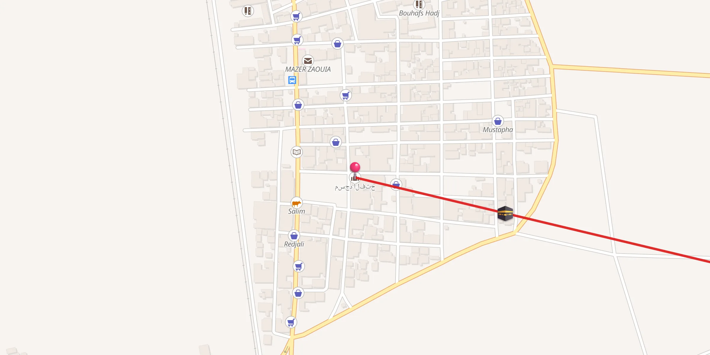 Carte de localisation : مسجد الفتح