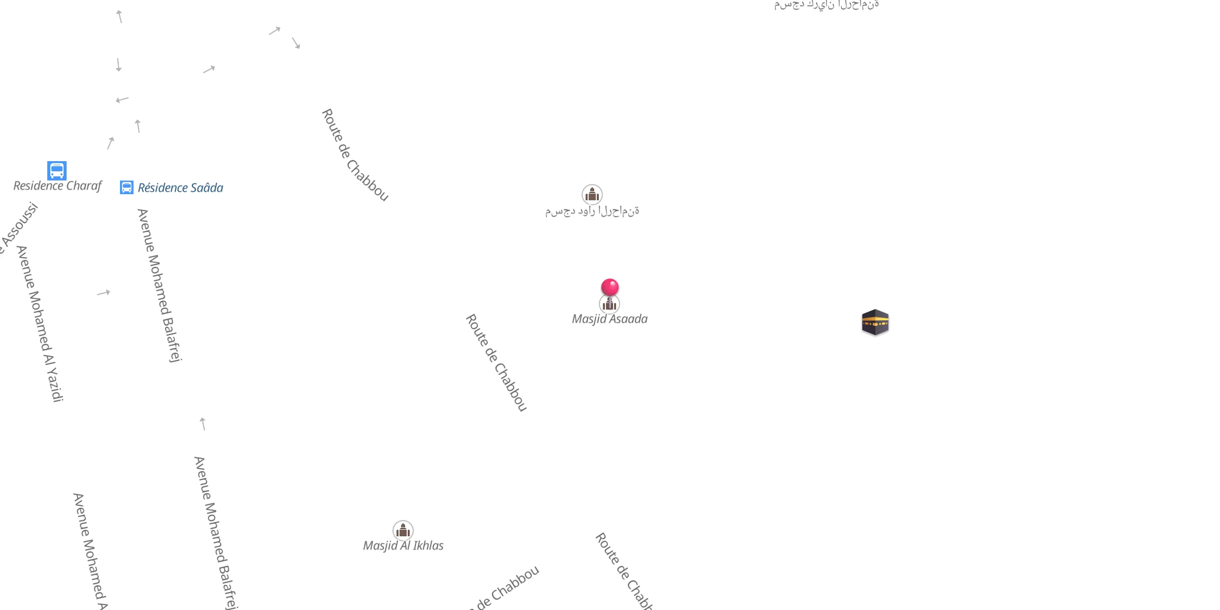 Carte de localisation : Masjid Asaada