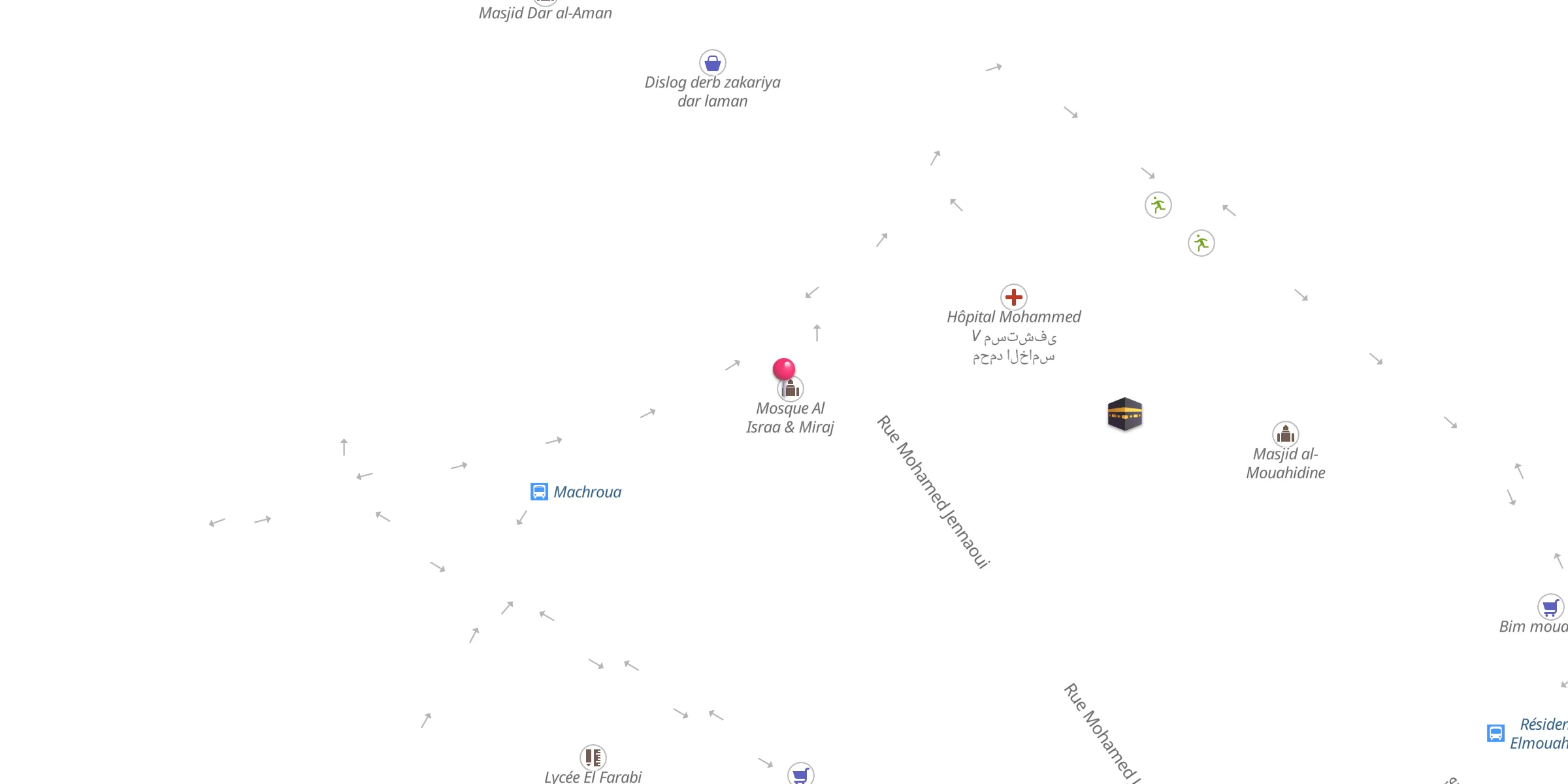 Carte de localisation : Mosque Al Israa & Miraj