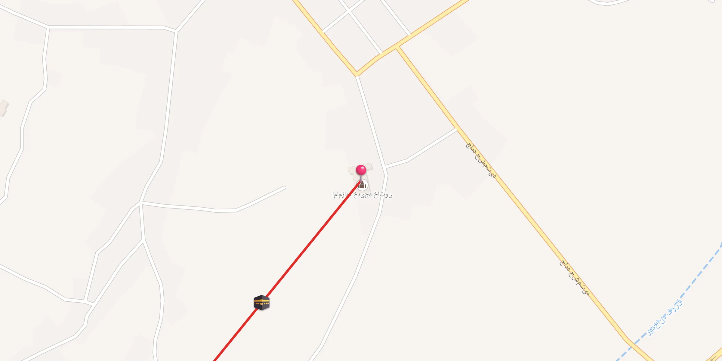 Carte de localisation : امامزاده خدیجه خاتون