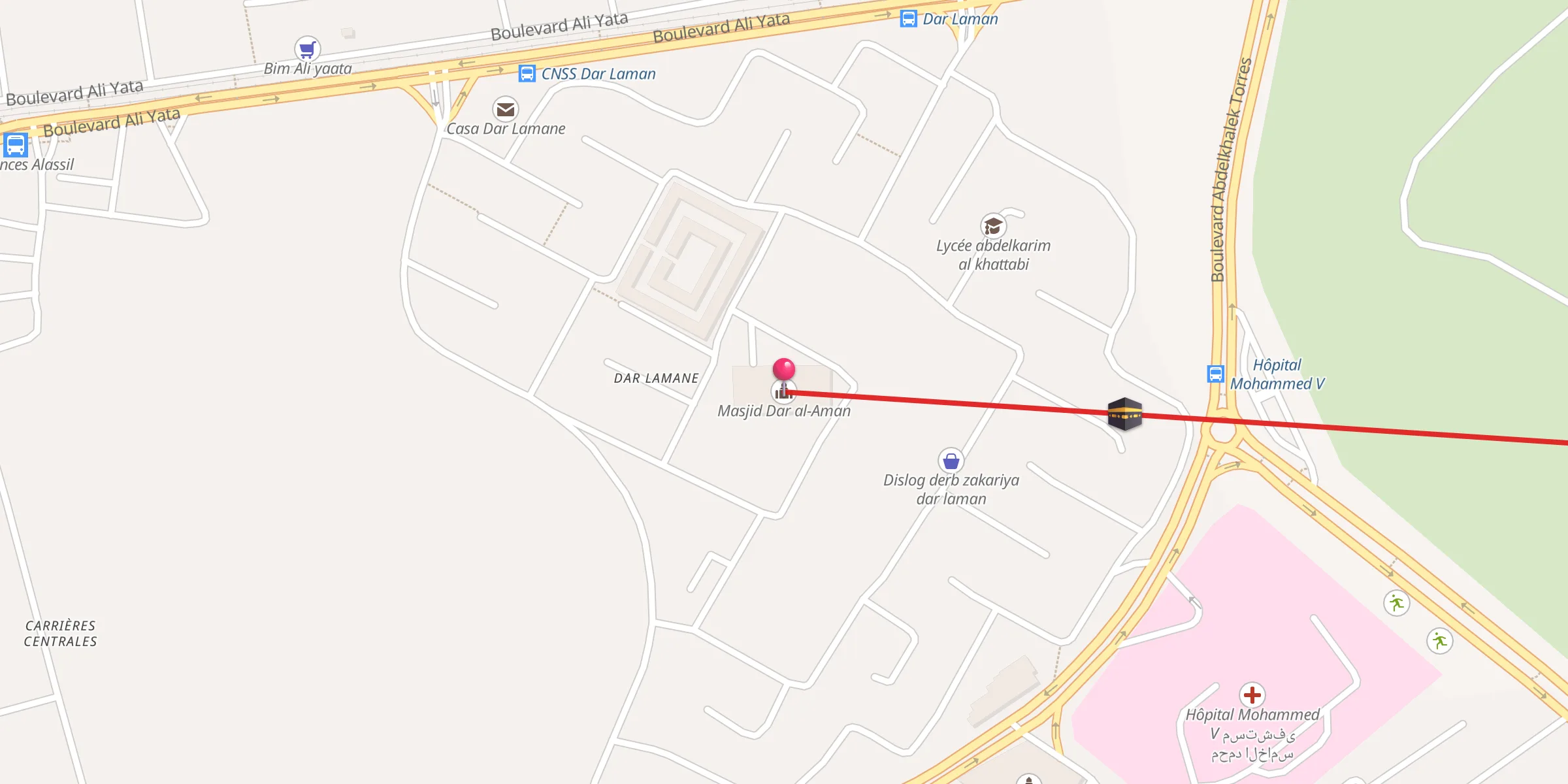 Carte de localisation : Masjid Dar al-Aman مسجد دار الامان