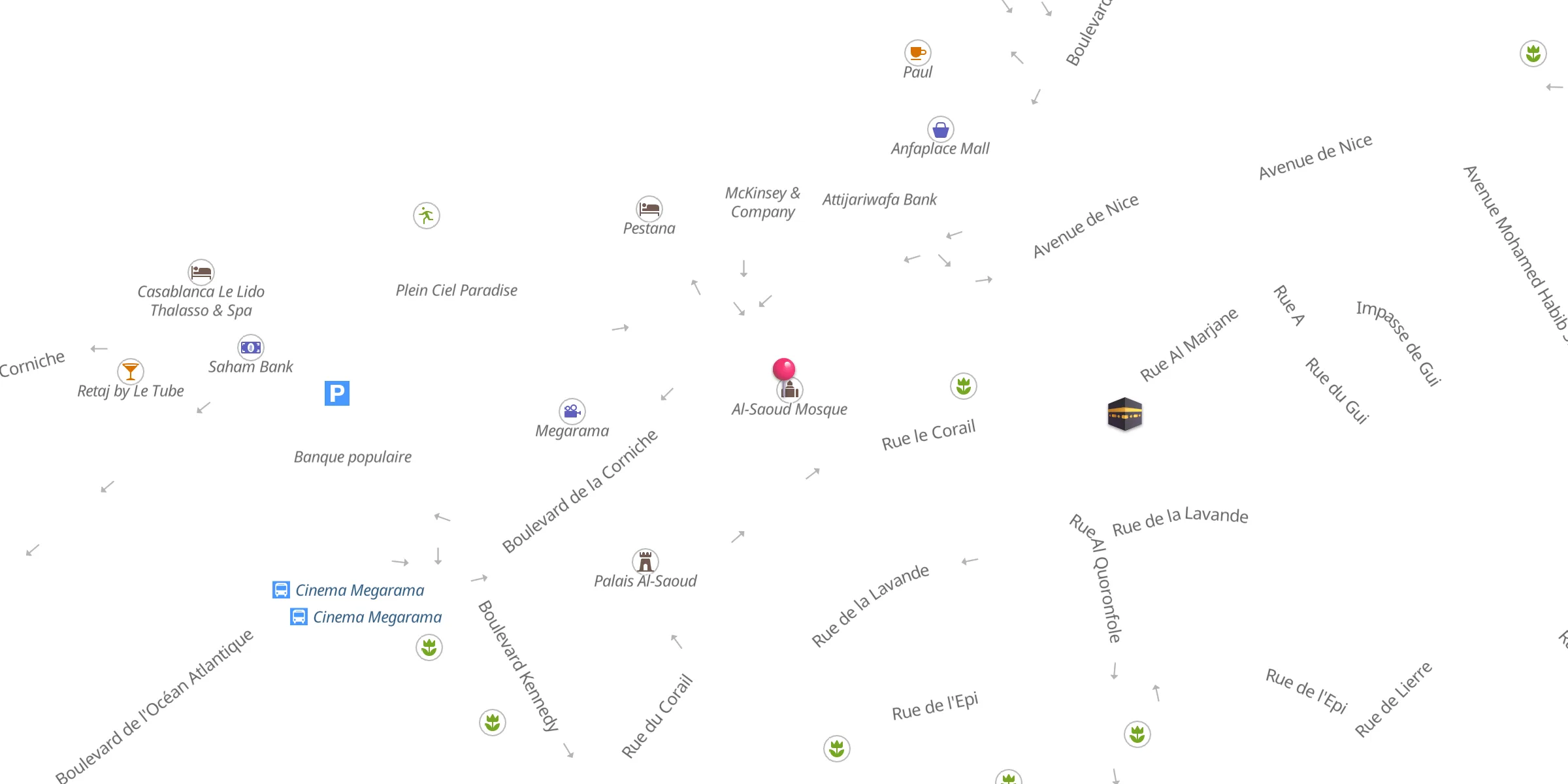 Carte de localisation : Al-Saoud Mosque