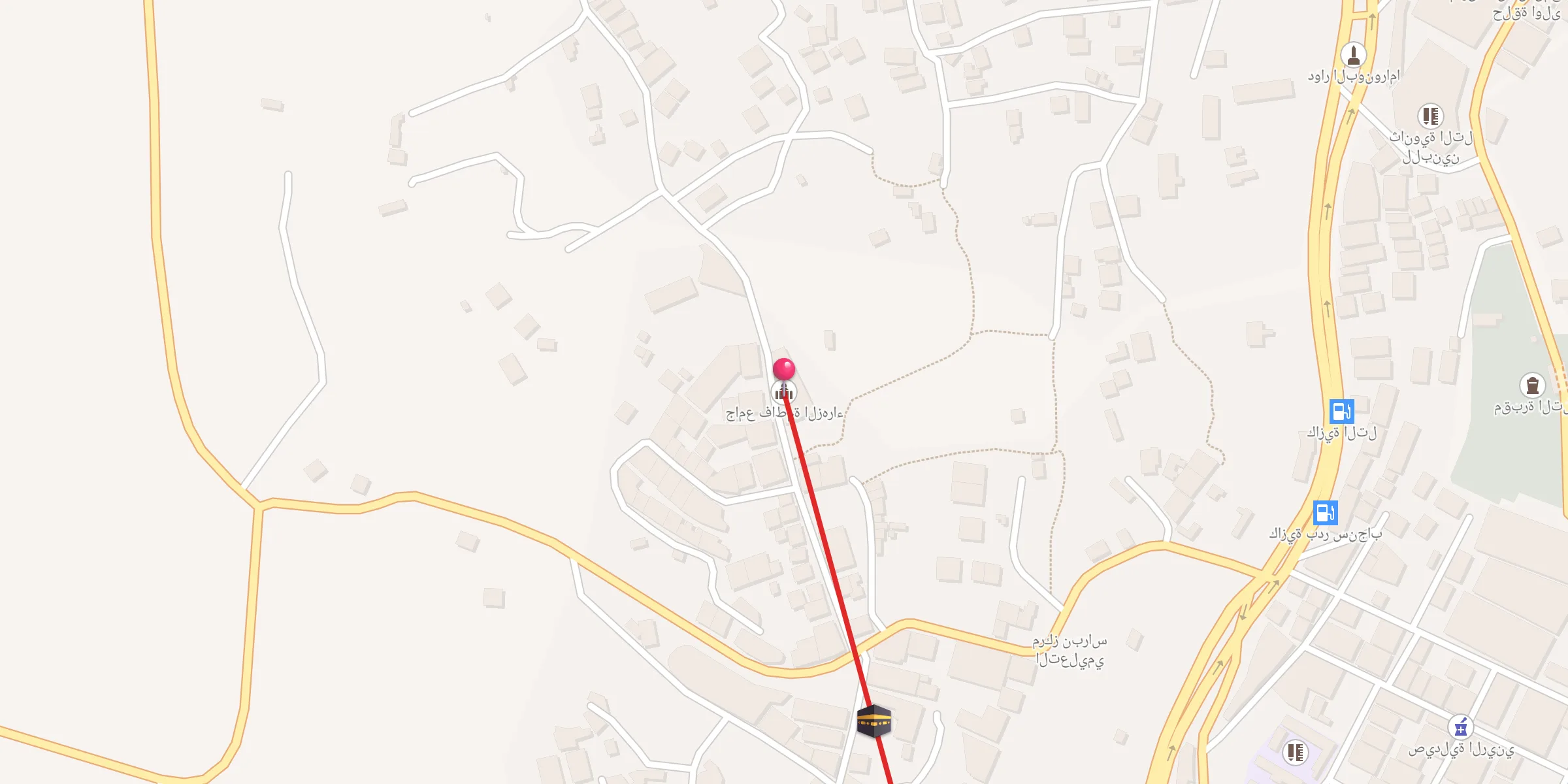 Carte de localisation : جامع فاطمة الزهراء