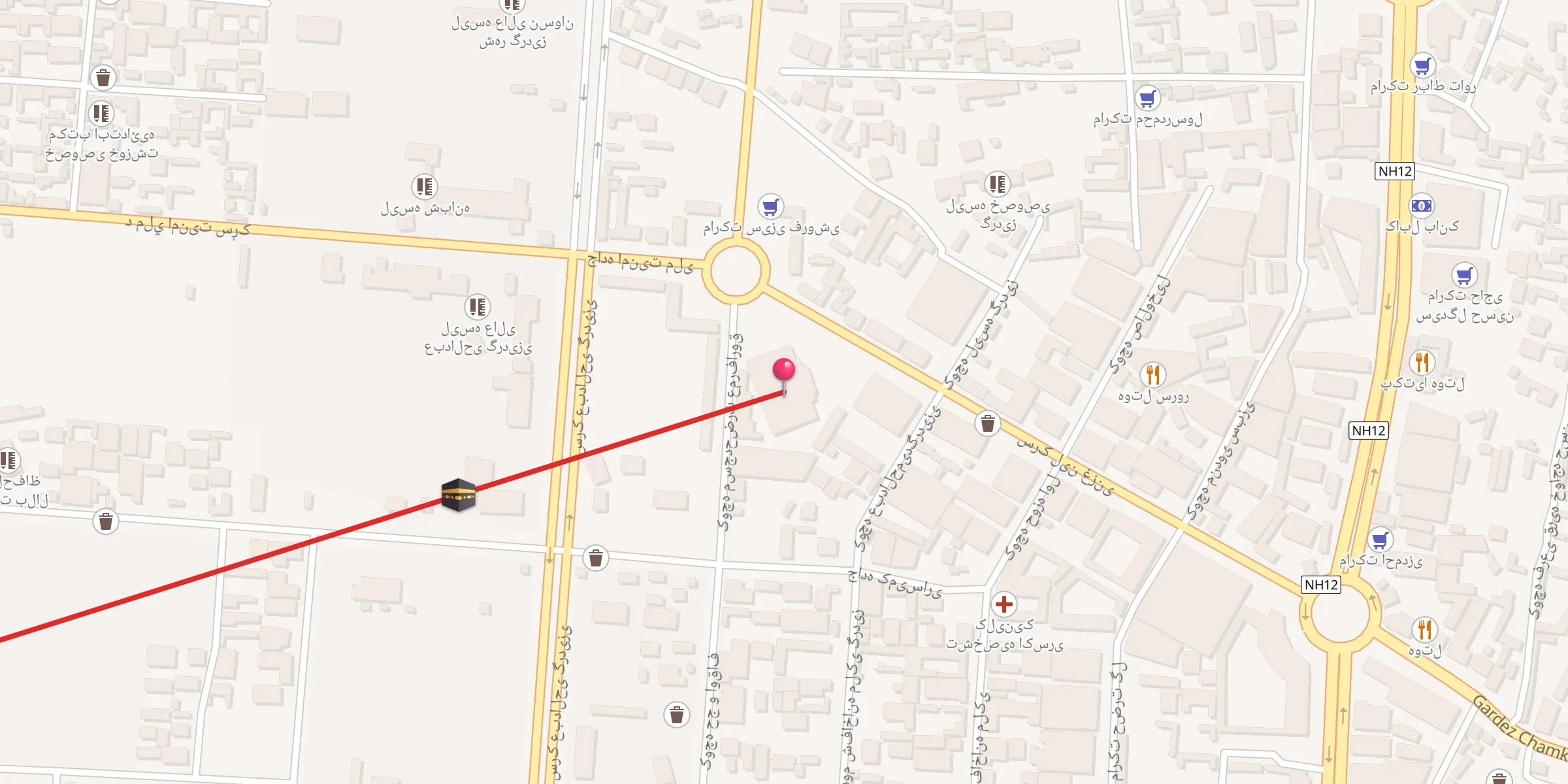 Carte de localisation : مسجدجامع حضرت عمر