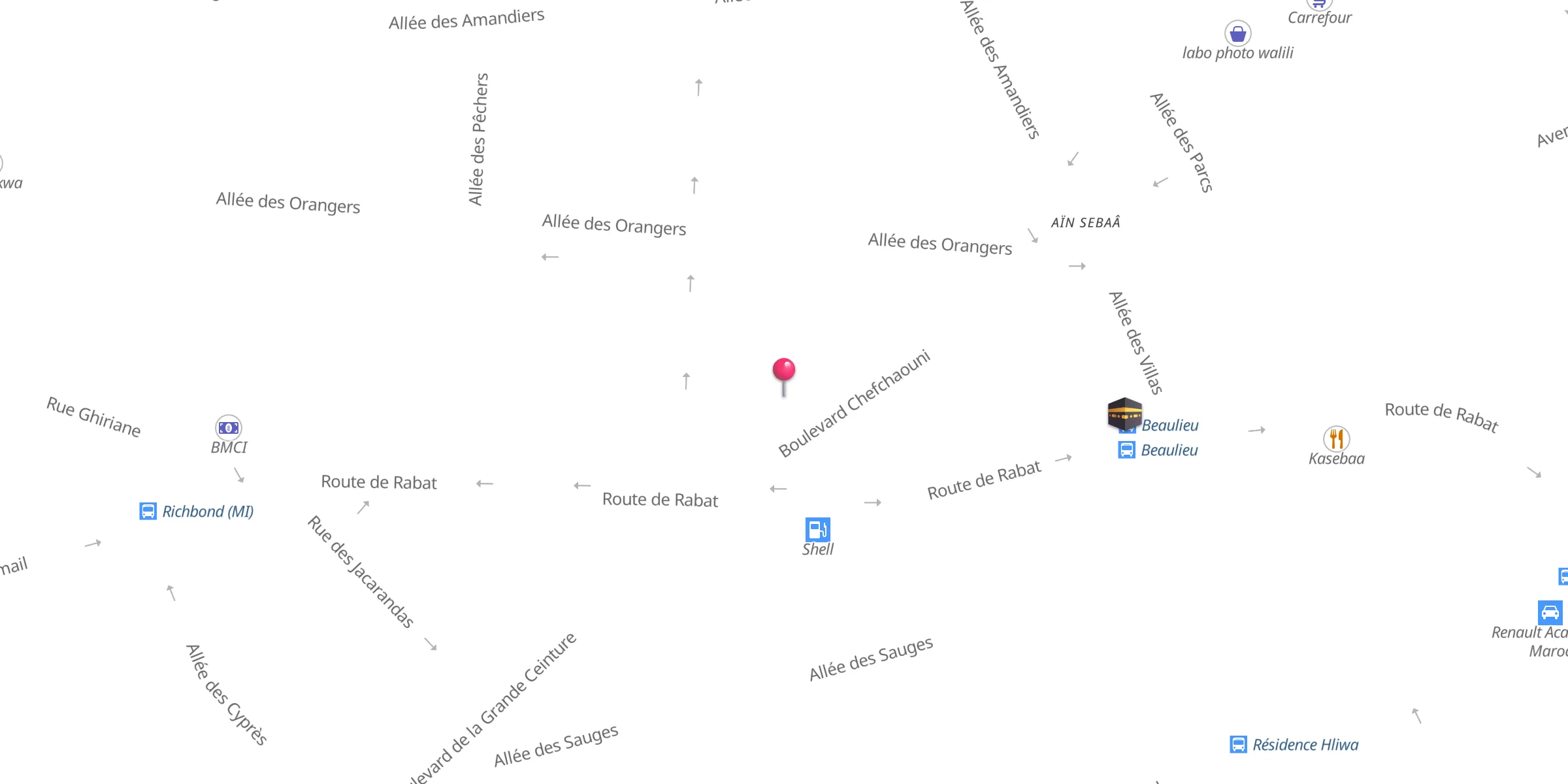 Carte de localisation : Masjid al-Fasi