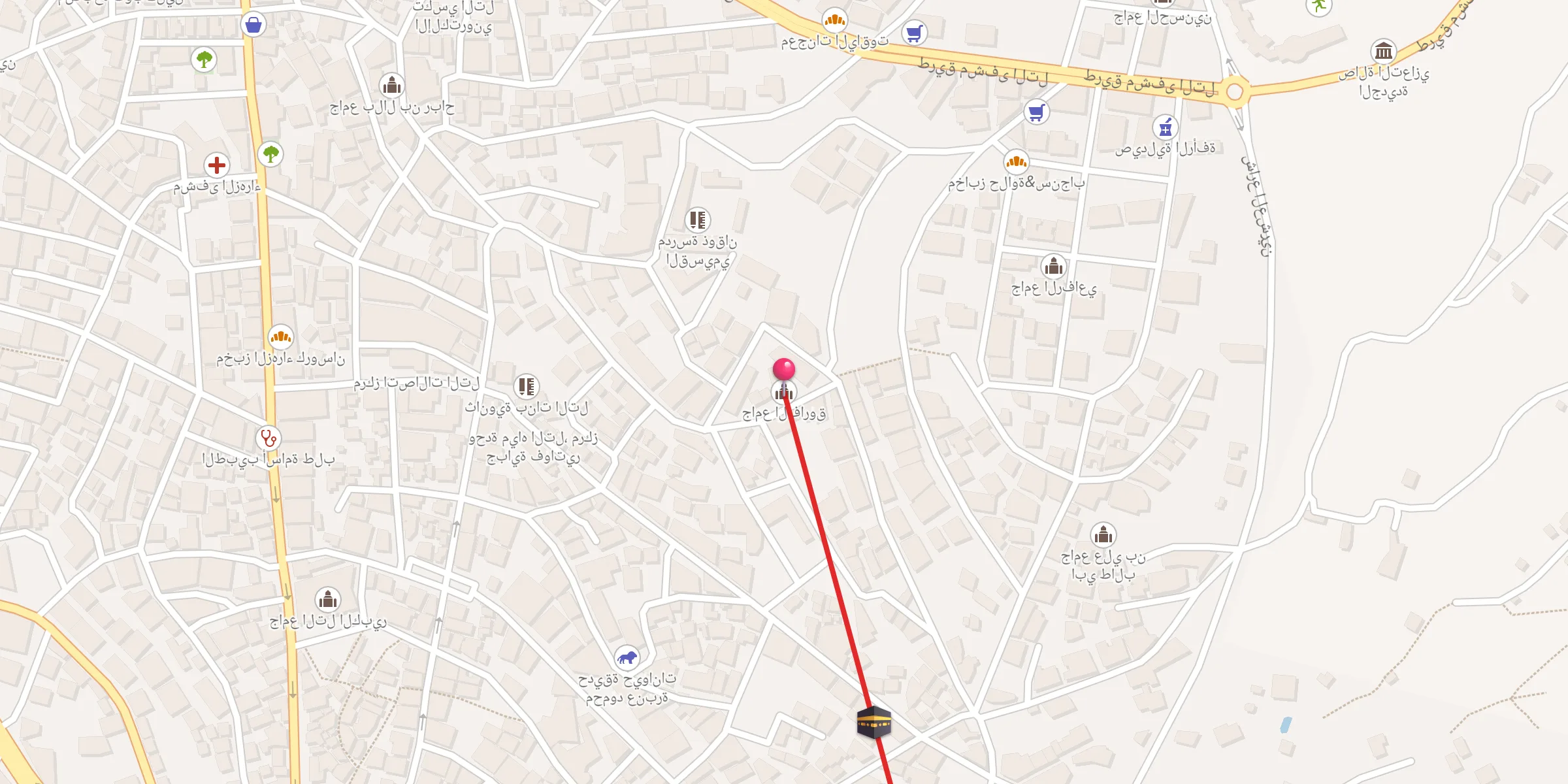Carte de localisation : جامع الفاروق