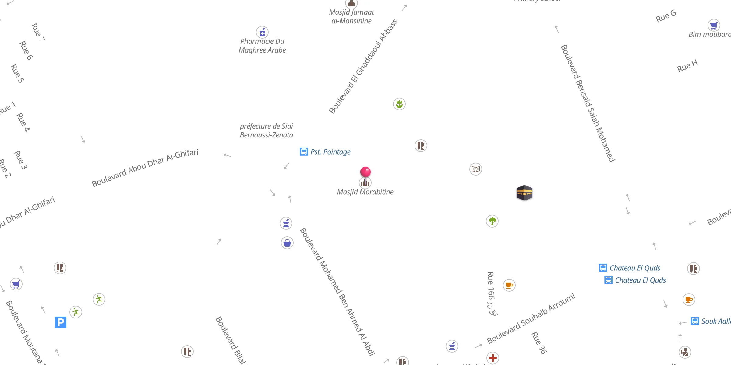 Carte de localisation : Masjid Morabitine