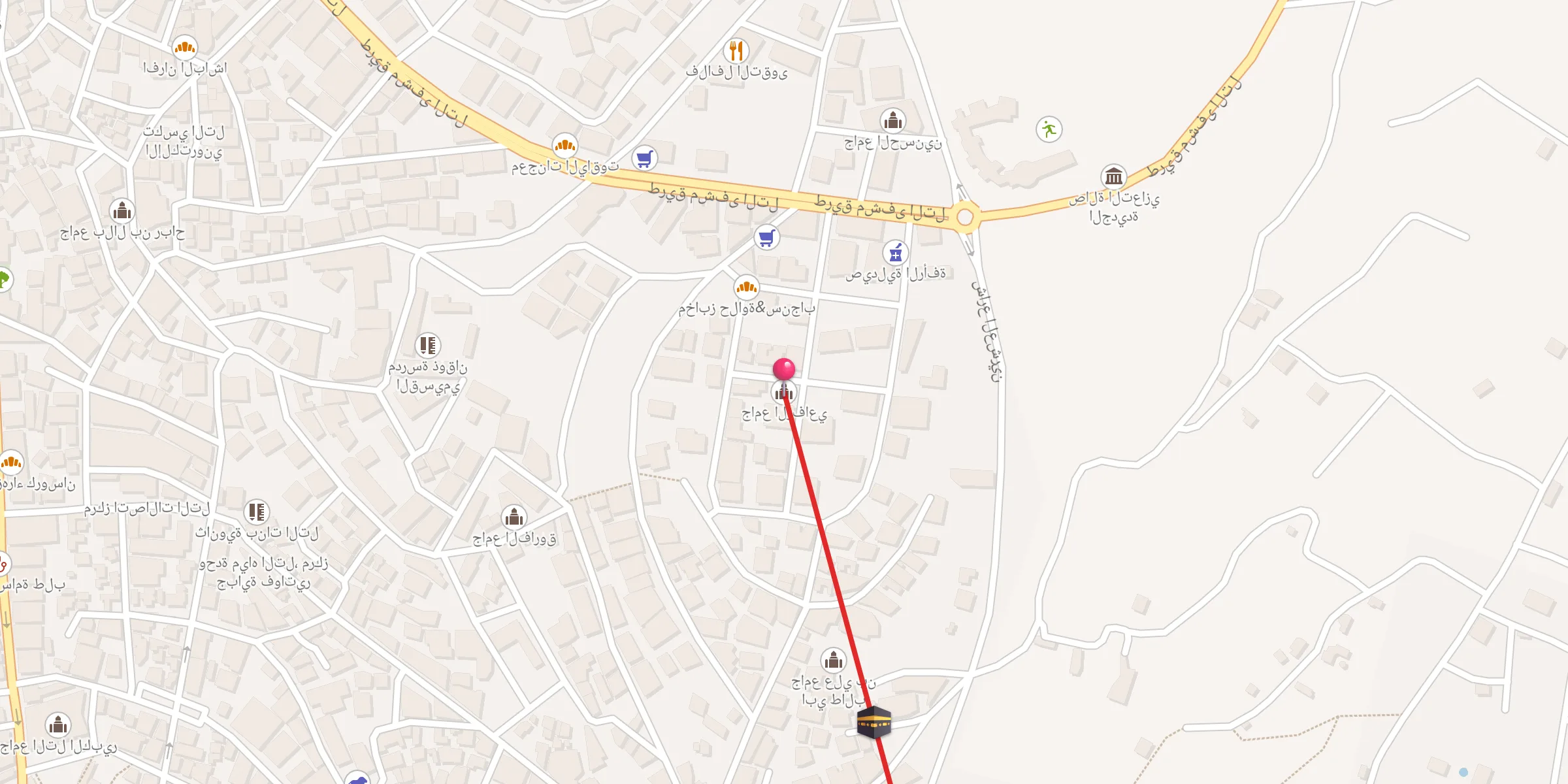 Carte de localisation : جامع الرفاعي