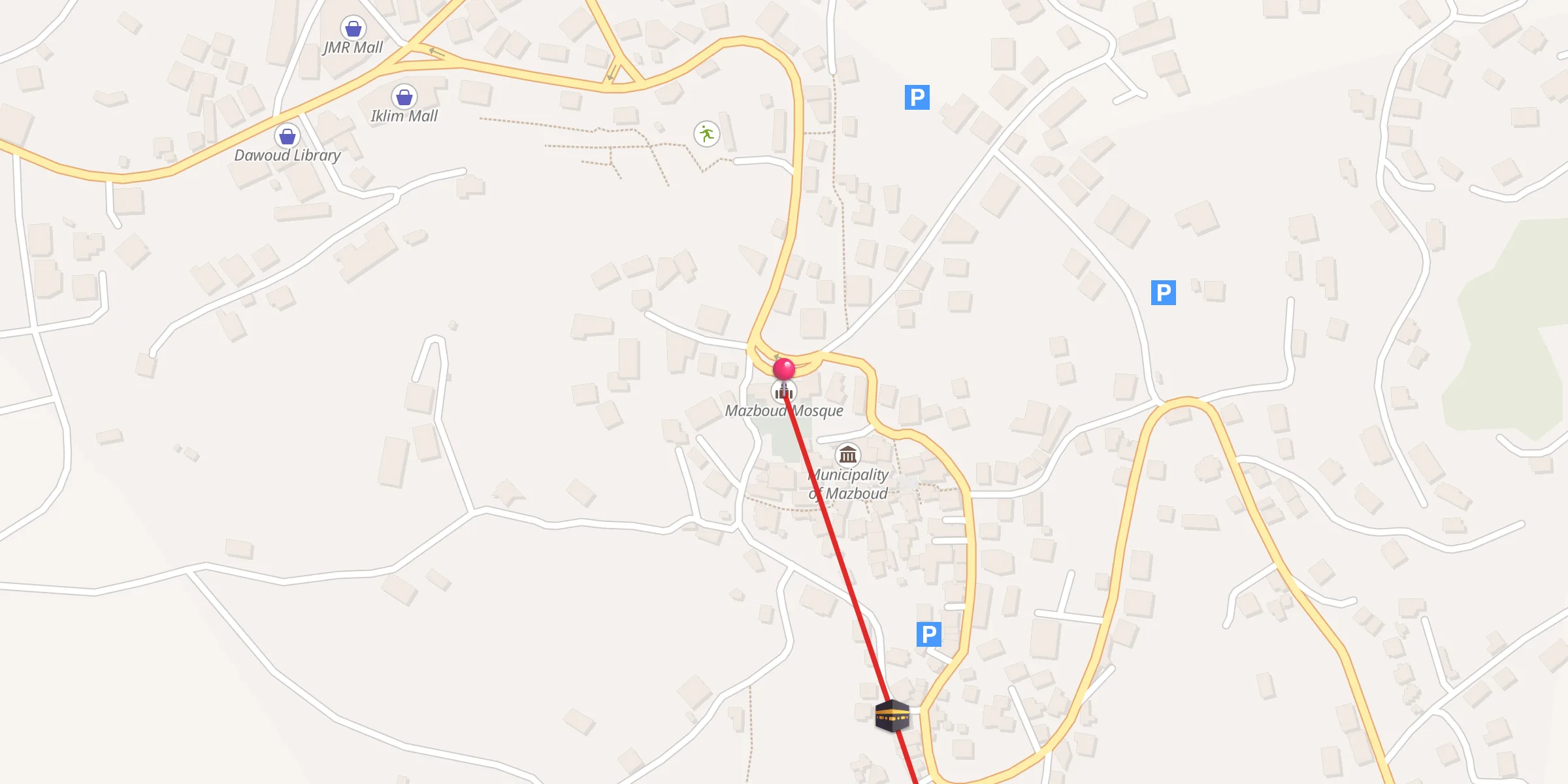 Carte de localisation : مسجد مزبود