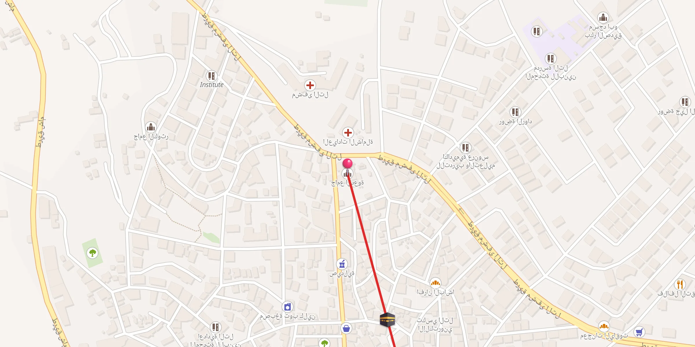 Carte de localisation : جامع الدعوة