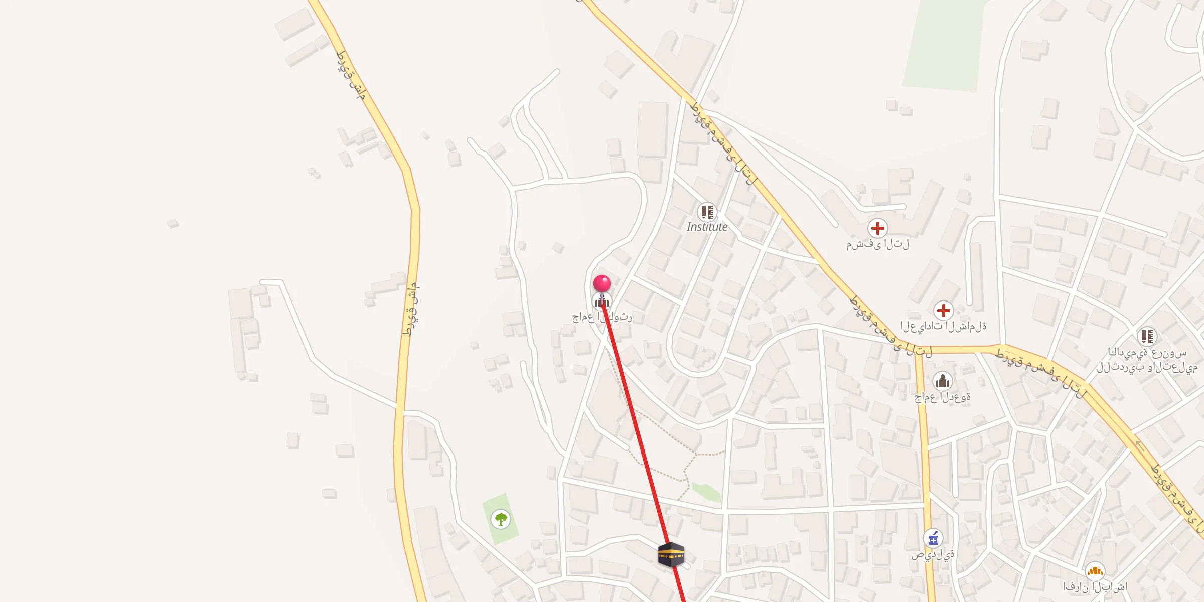 Carte de localisation : جامع الكوثر
