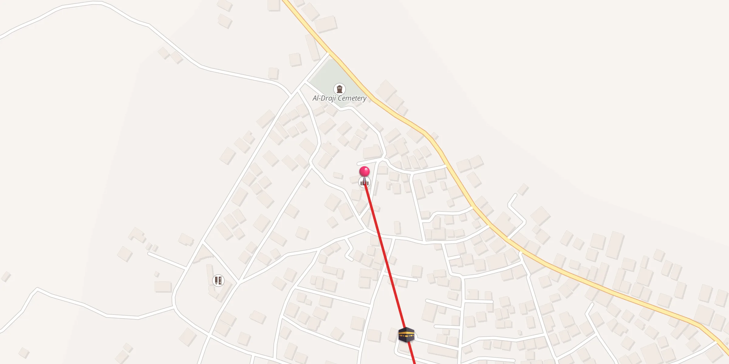 Carte de localisation : جامع الدريج الفوقاني