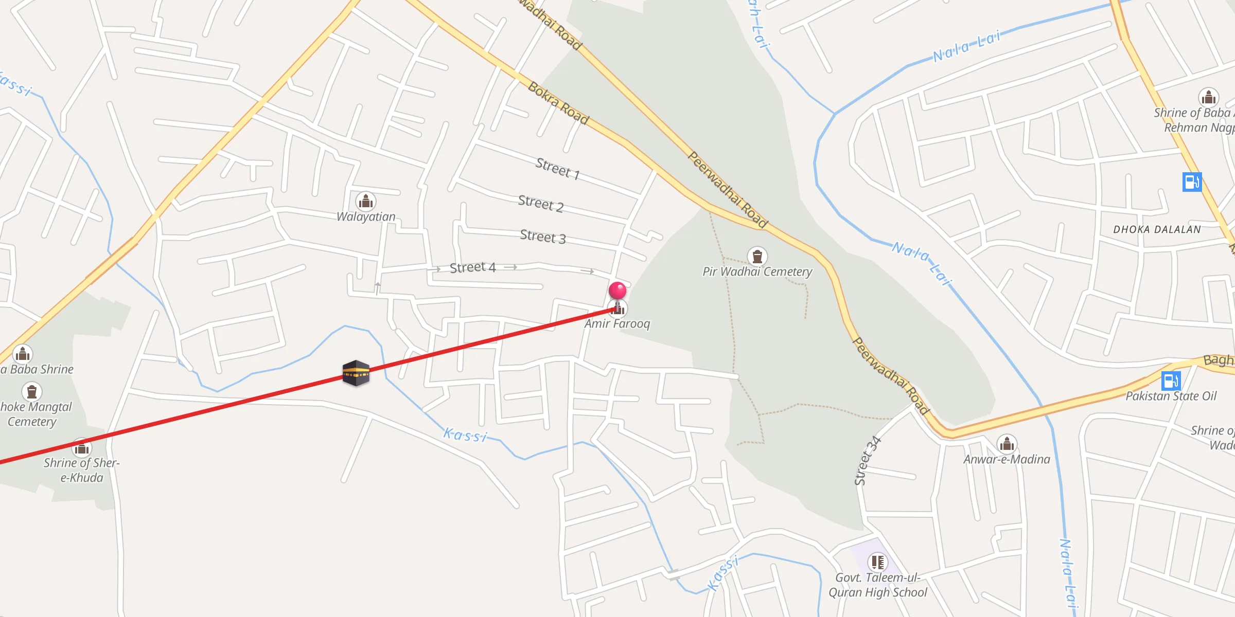 Carte de localisation : Amir Farooq