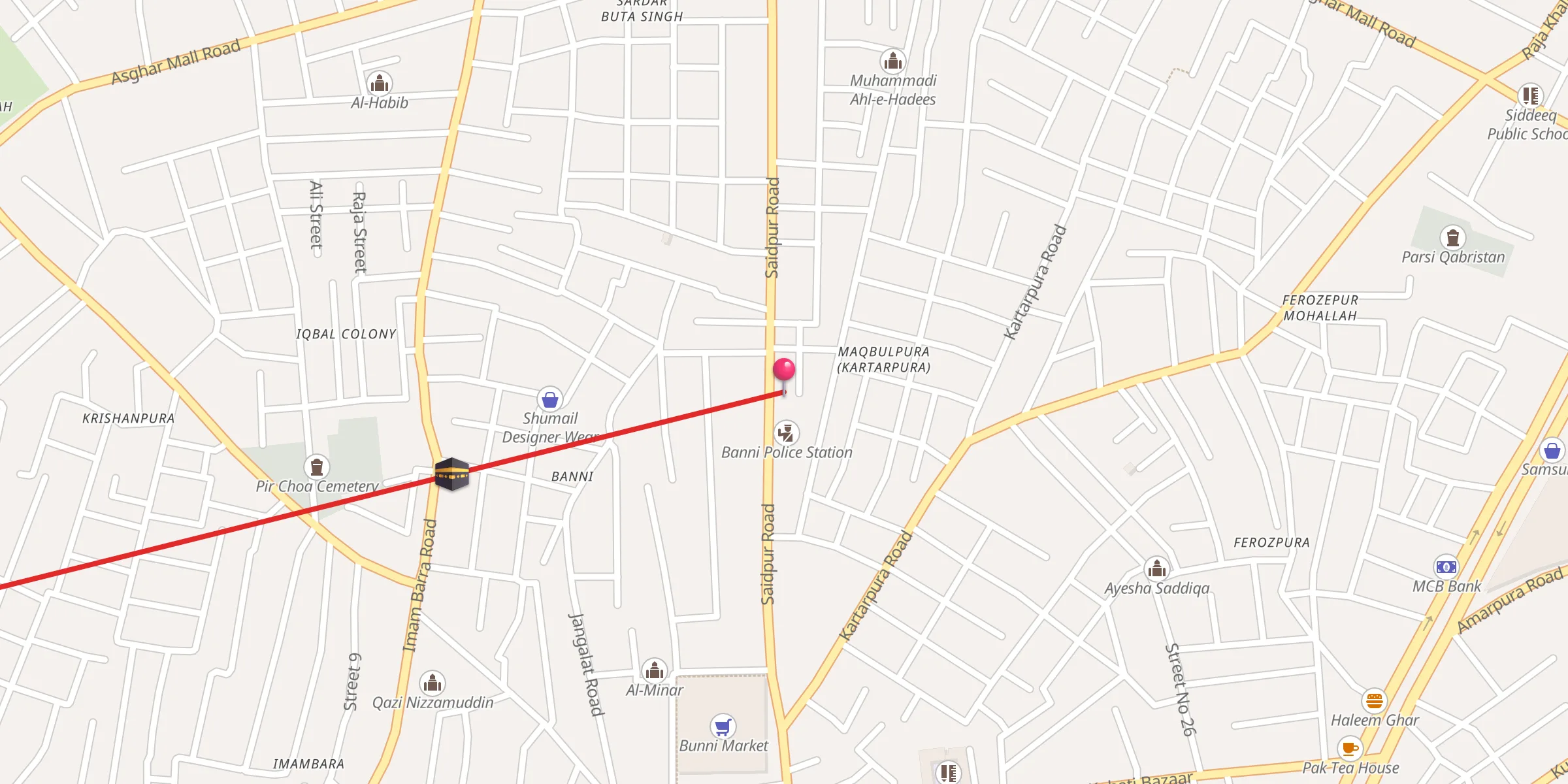Carte de localisation : Al-Rehman