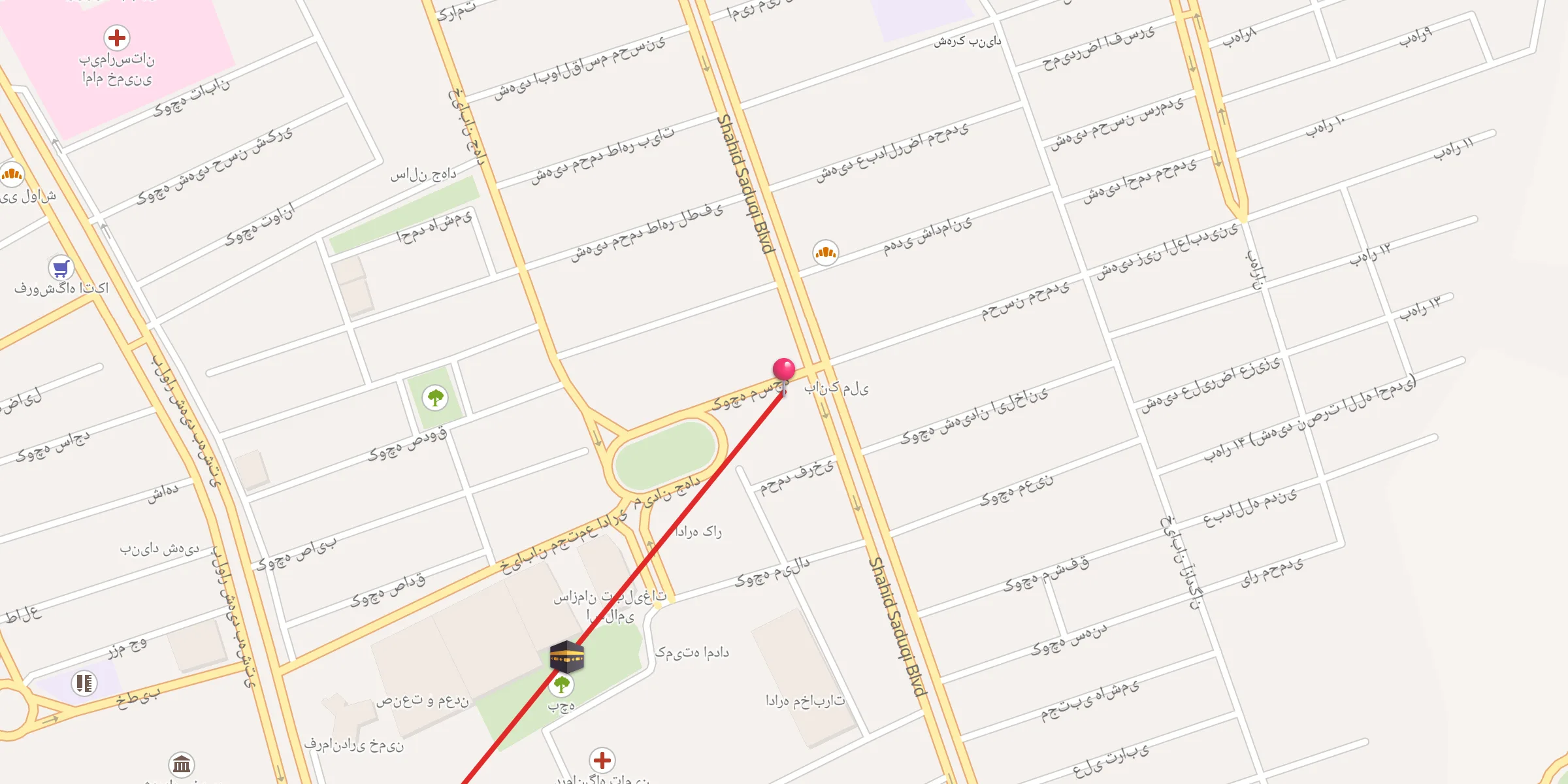 Carte de localisation : مسجد خاتم الانبیا