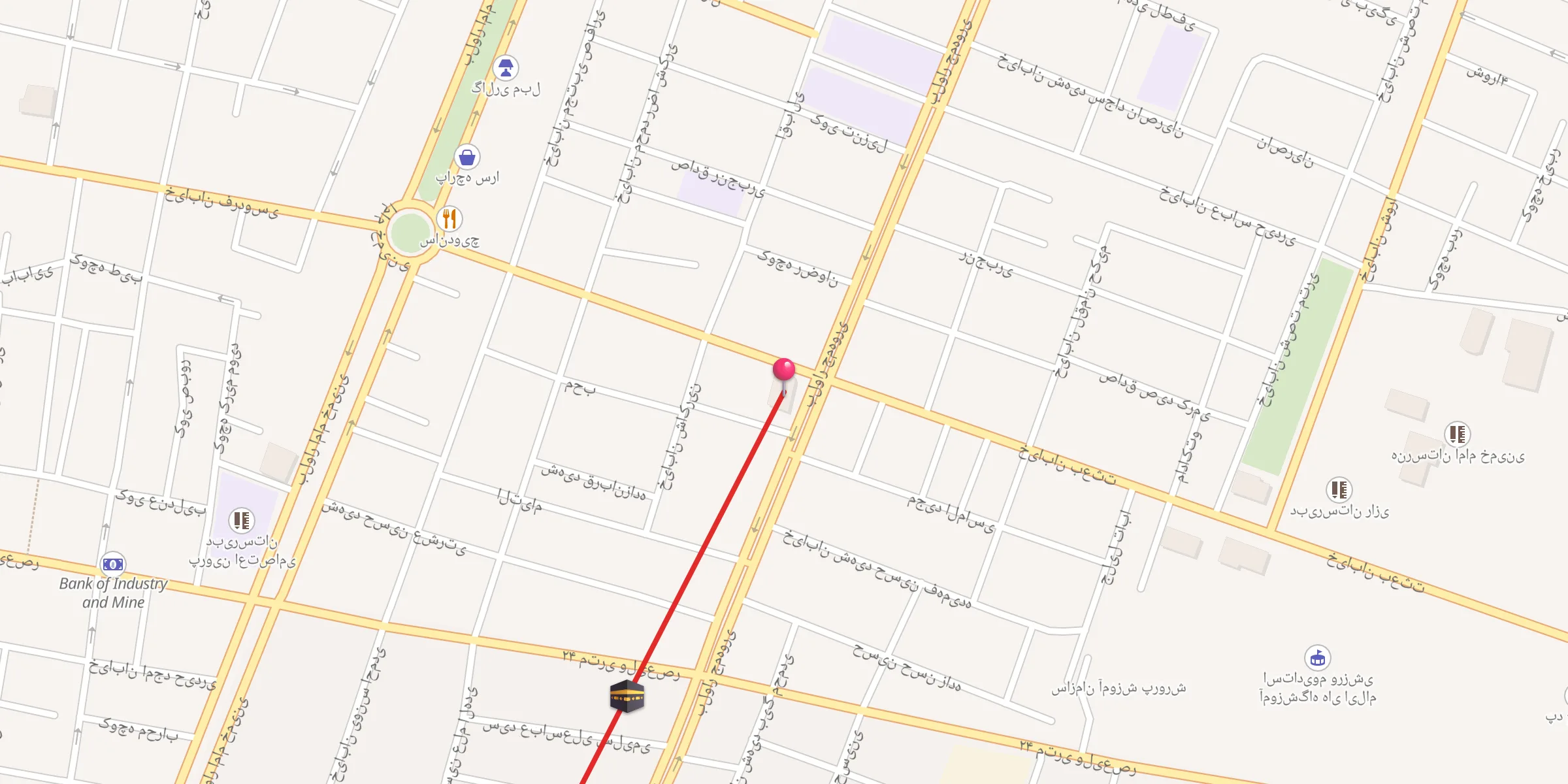 Carte de localisation : مسجد النبی
