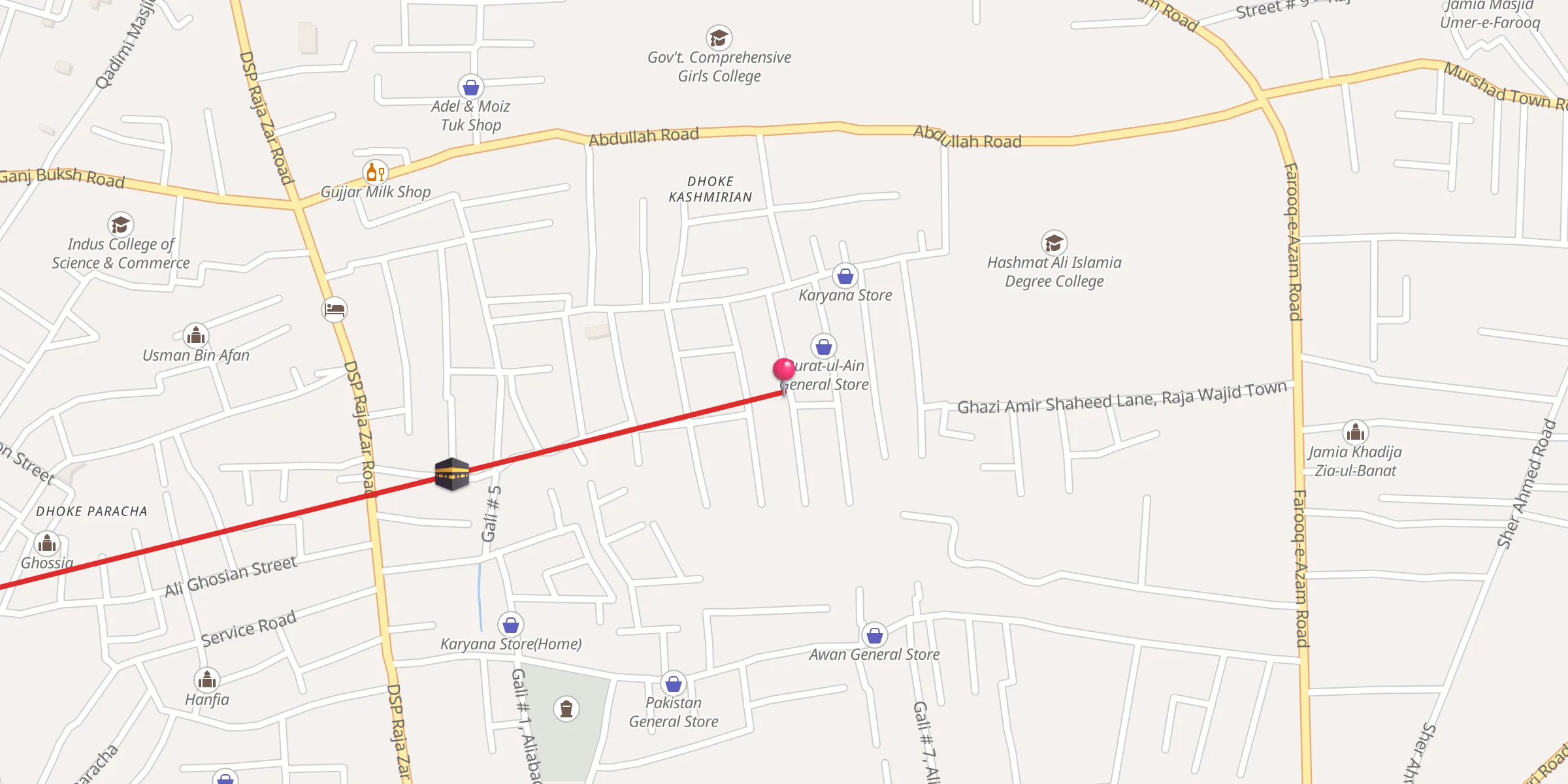 Carte de localisation : Abu Hanifa