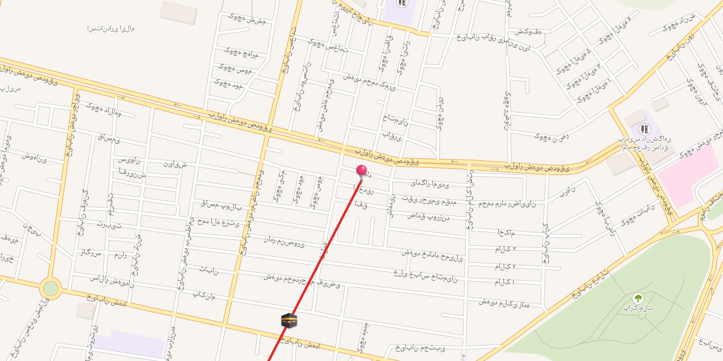 Carte de localisation : مسجد فاطمه زهرا
