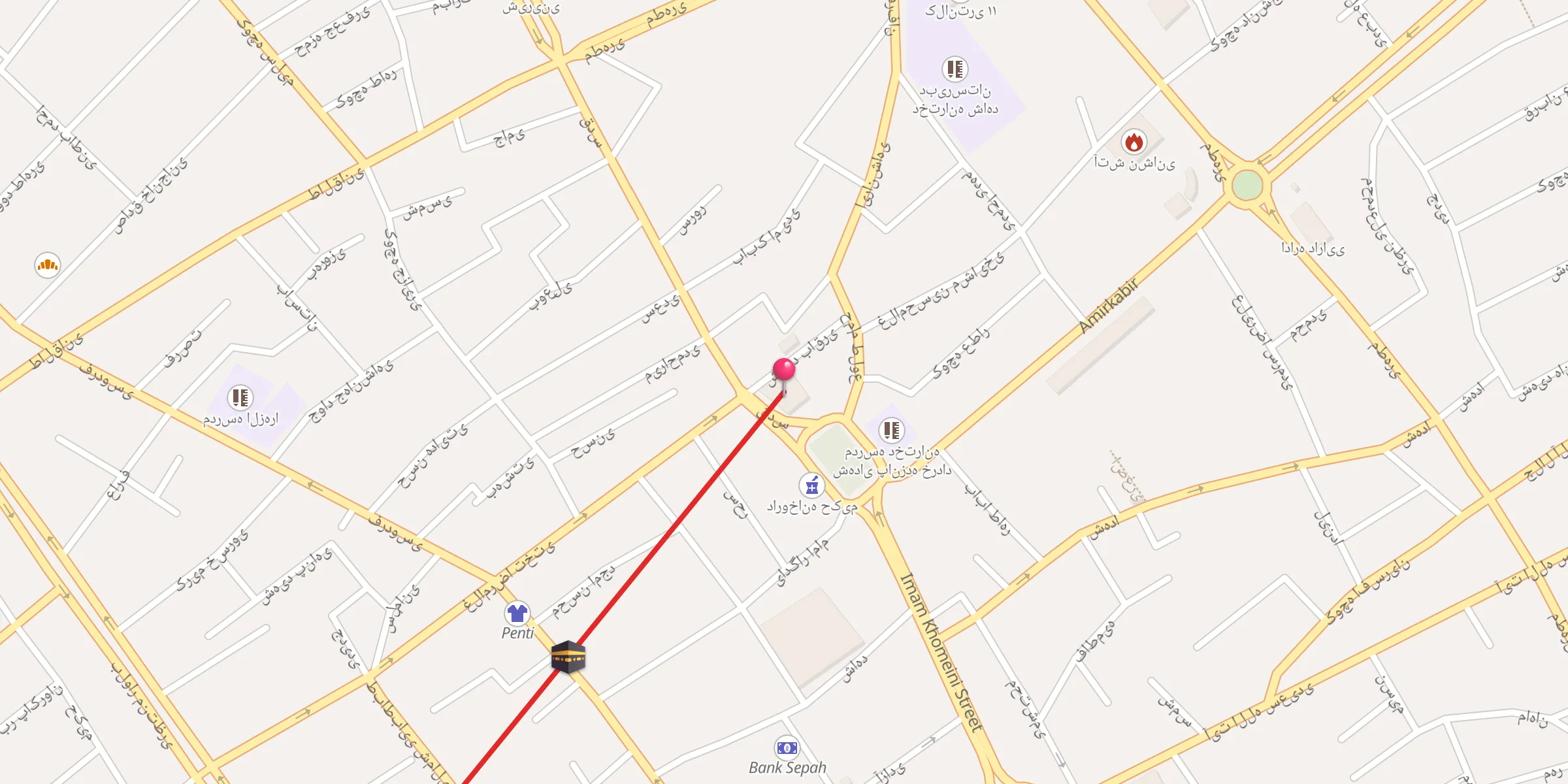 Carte de localisation : امامزاده محمد