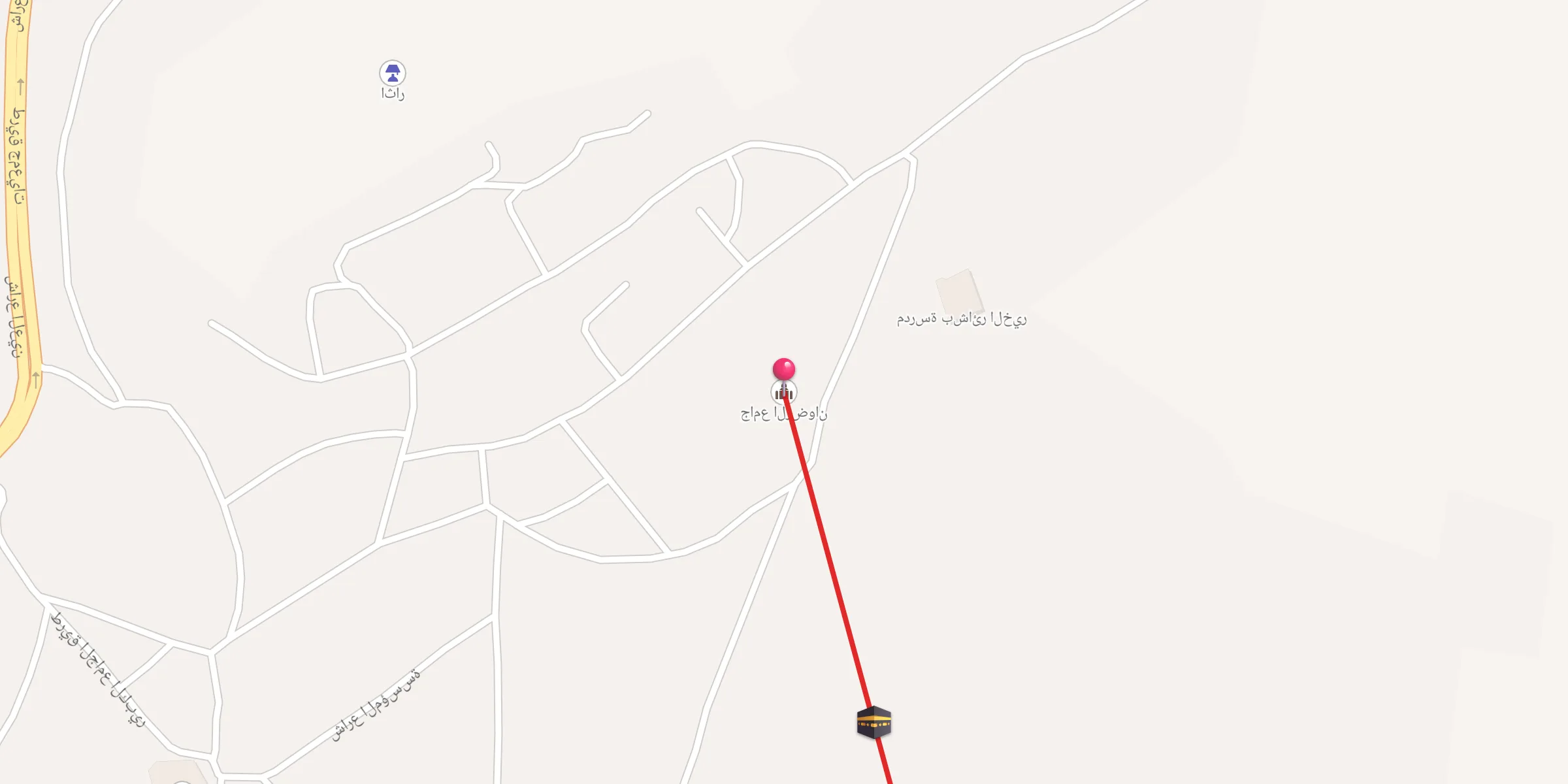 Carte de localisation : جامع الرضوان