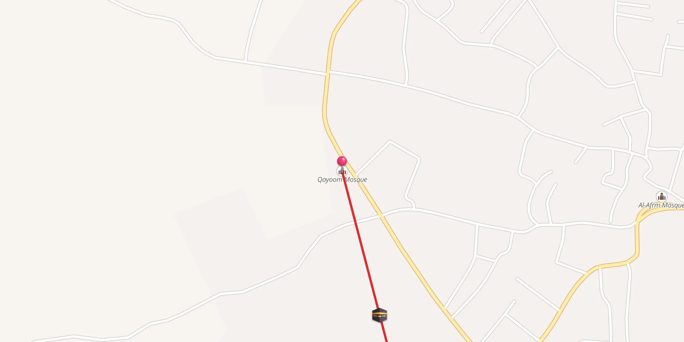 Carte de localisation : جامع القيوم